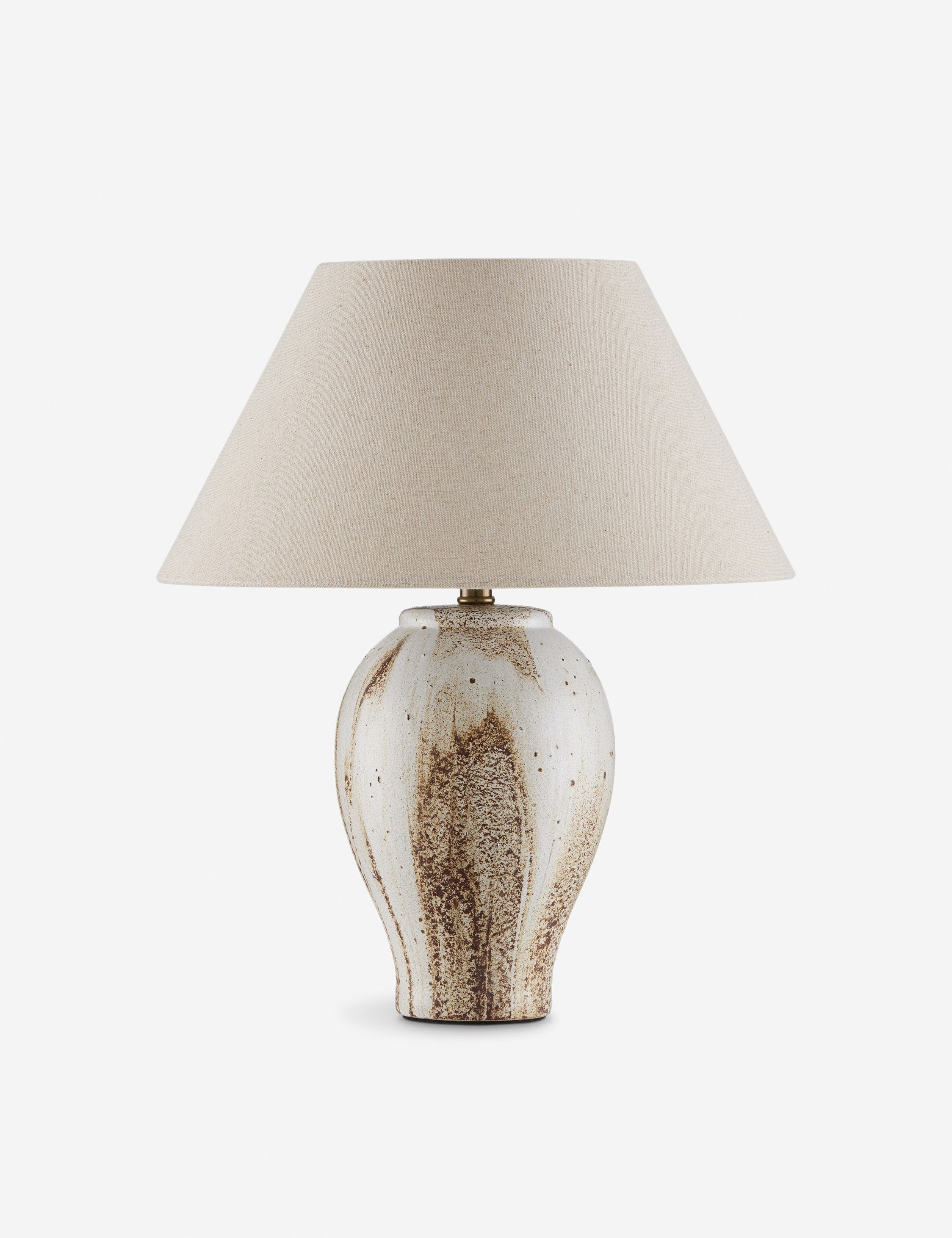 Lulu and Georgia Aldana Table Lamp – Brown and White