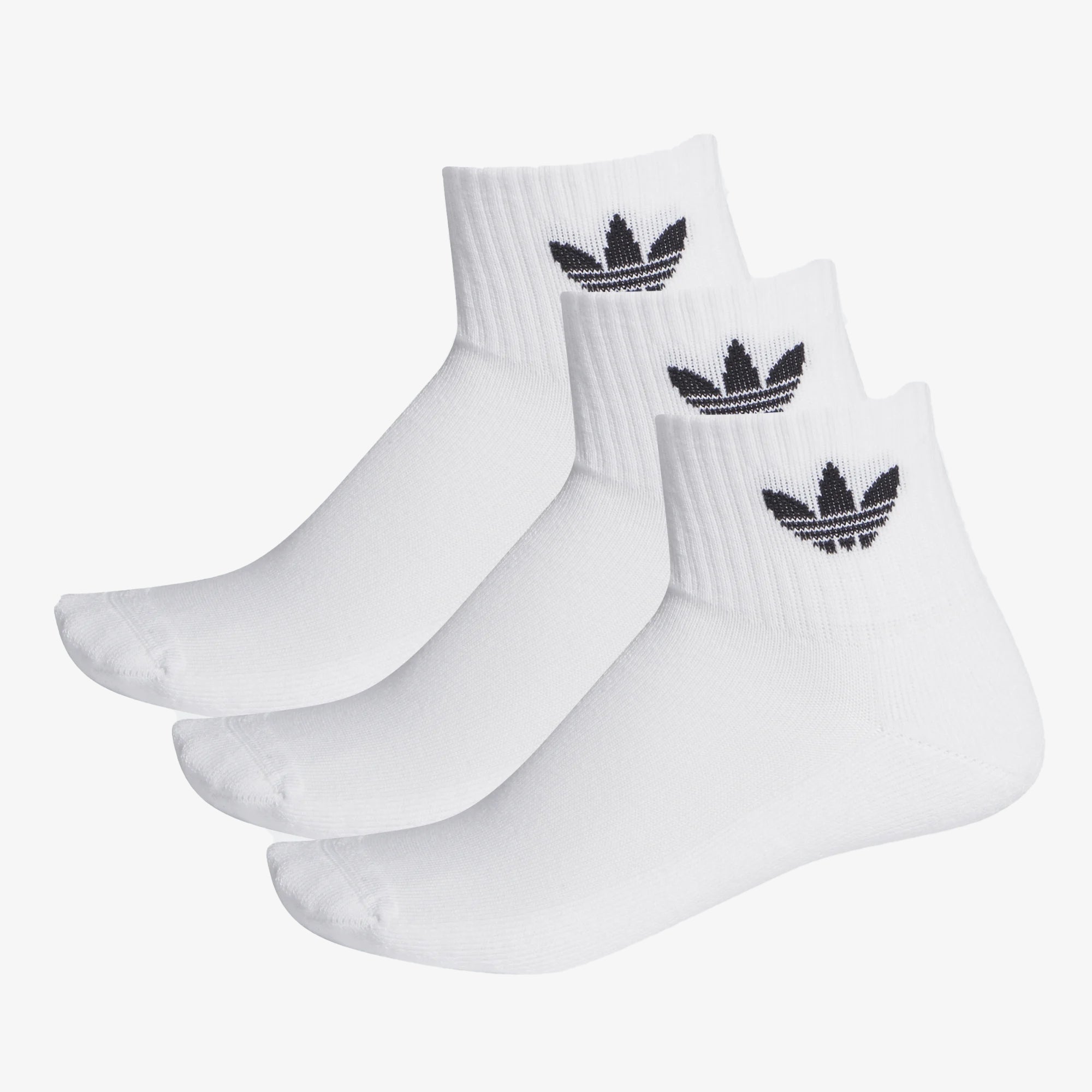 Adidas Originals | MID-CUT ANKLE SOCKS - 3 PAIRS { WHITE