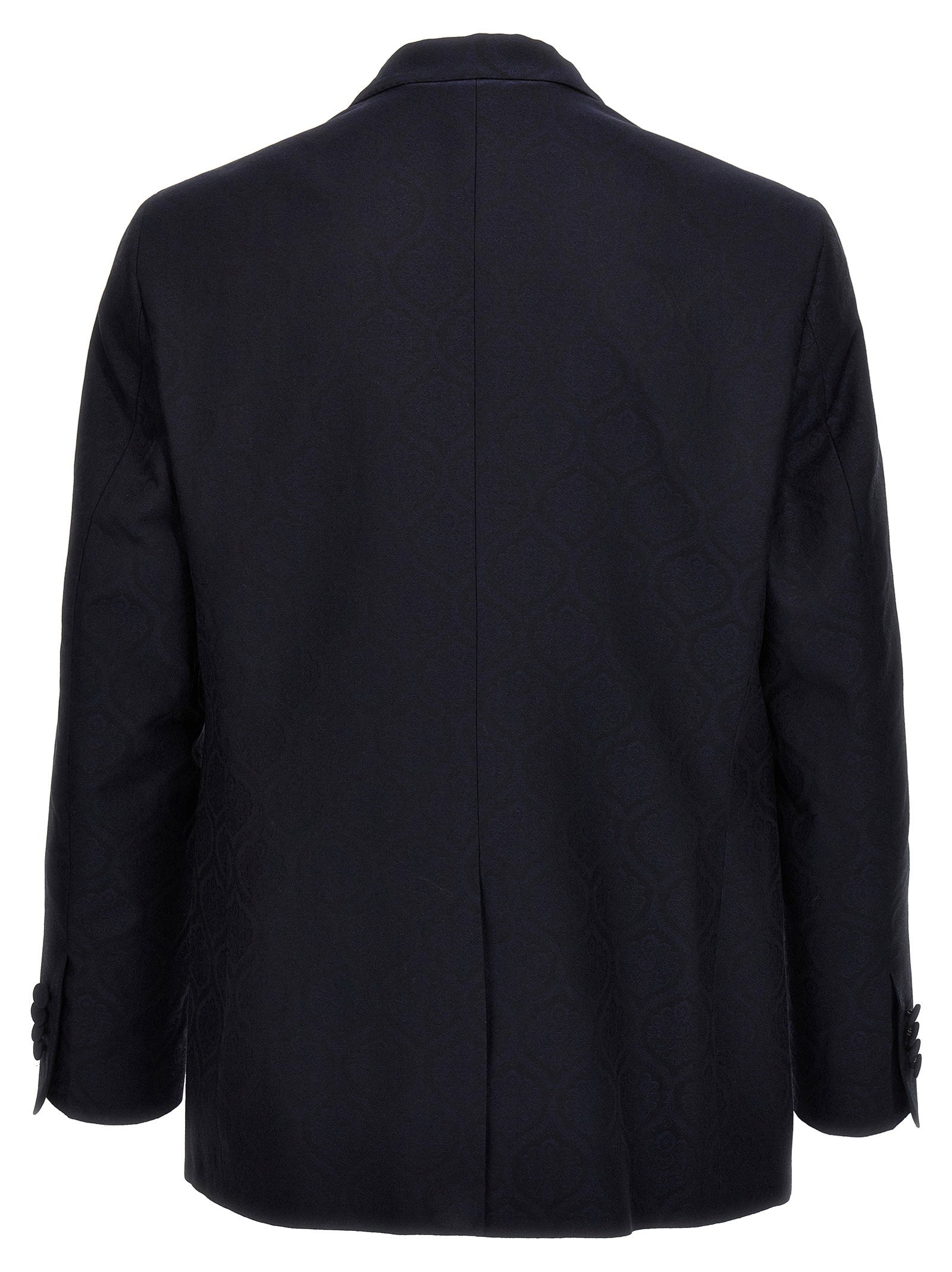 Etro Single-breasted Jacquard Blazer – 53% cotton, 47% wool - view 2
