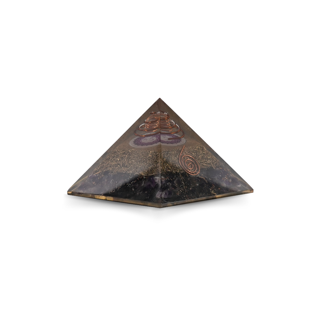 Gemsmantra Amethyst Orgonite Pyramid/Orgone Pyramid - view 4