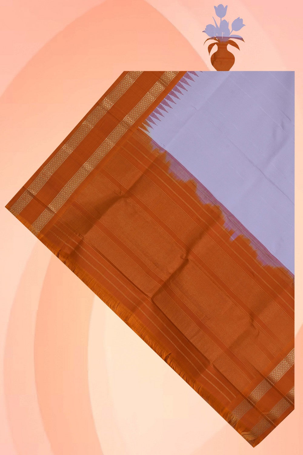 Kalanjali Gadwal Silk Beige Dupatta