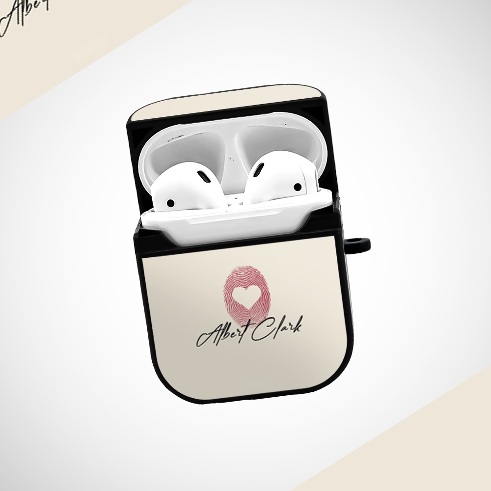 Cover It Up Custom Fingerprint Glass Airpods 1st Gen Case Covers