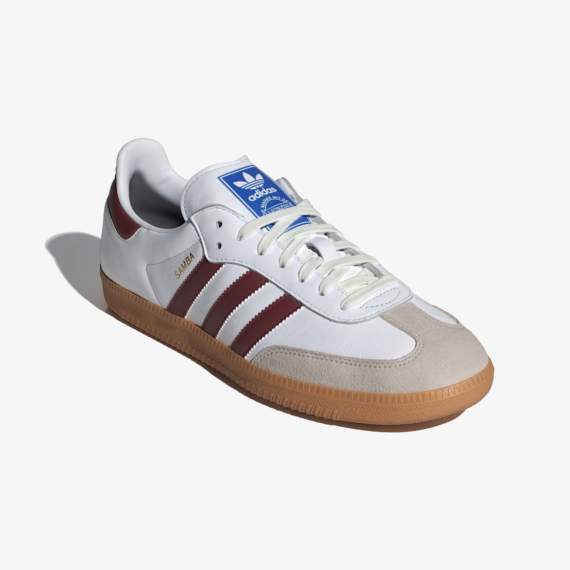 Adidas Originals | Samba Og { White/burgundy/gum - view 2
