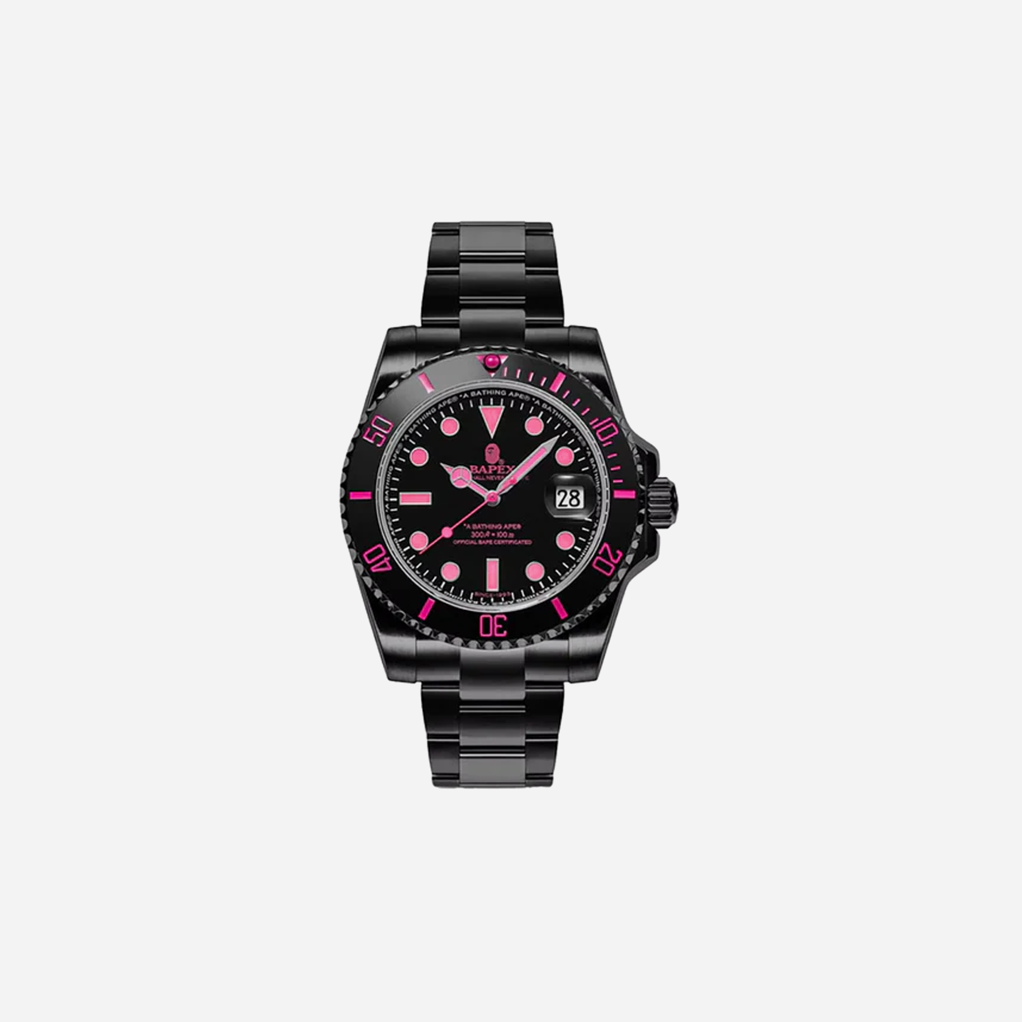 AAPE BY BATHING APE Bape Type 1 Bapex Watch Black/Red