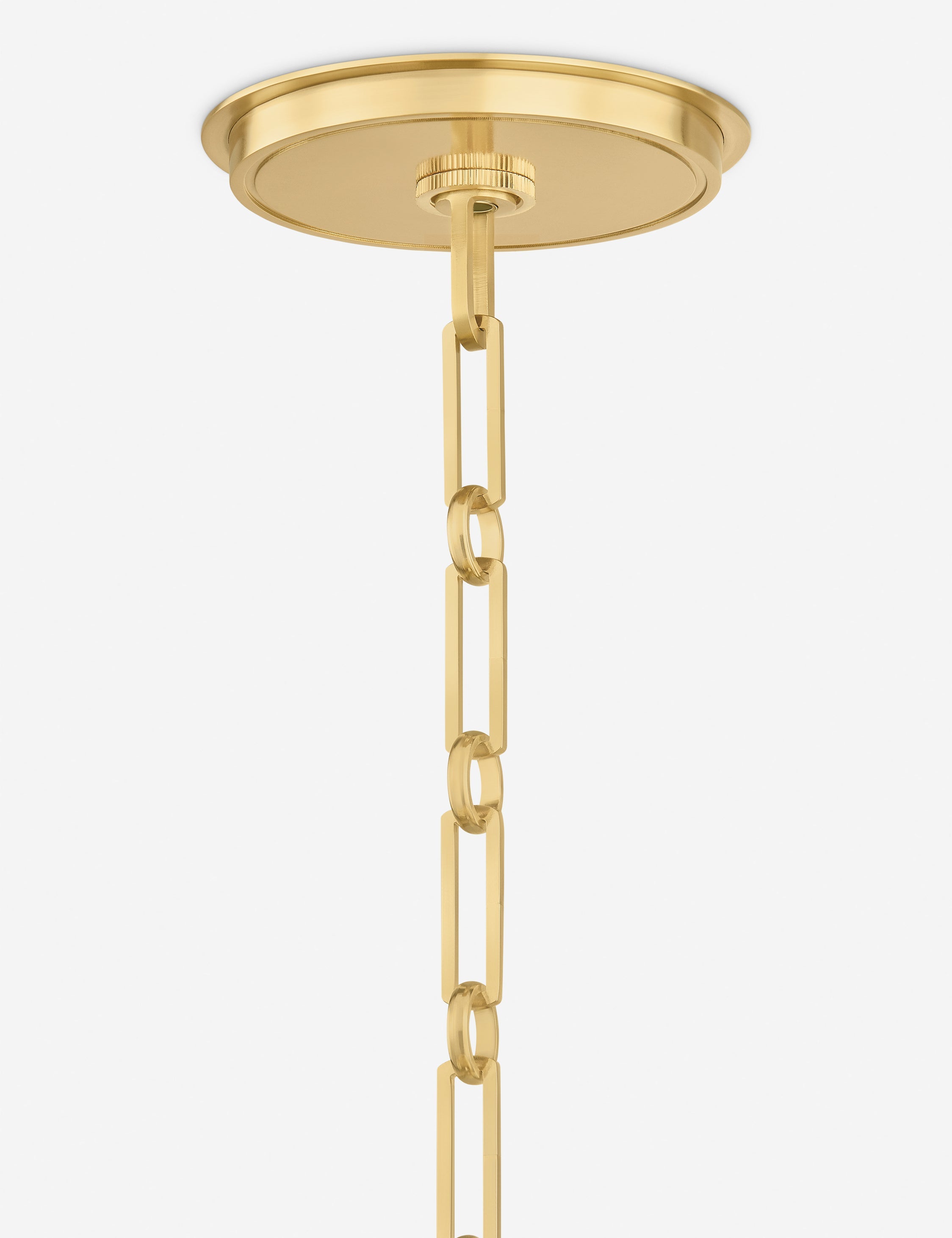 Lulu and Georgia Englert Pendant Light – Aged Brass and Ivory - view 16