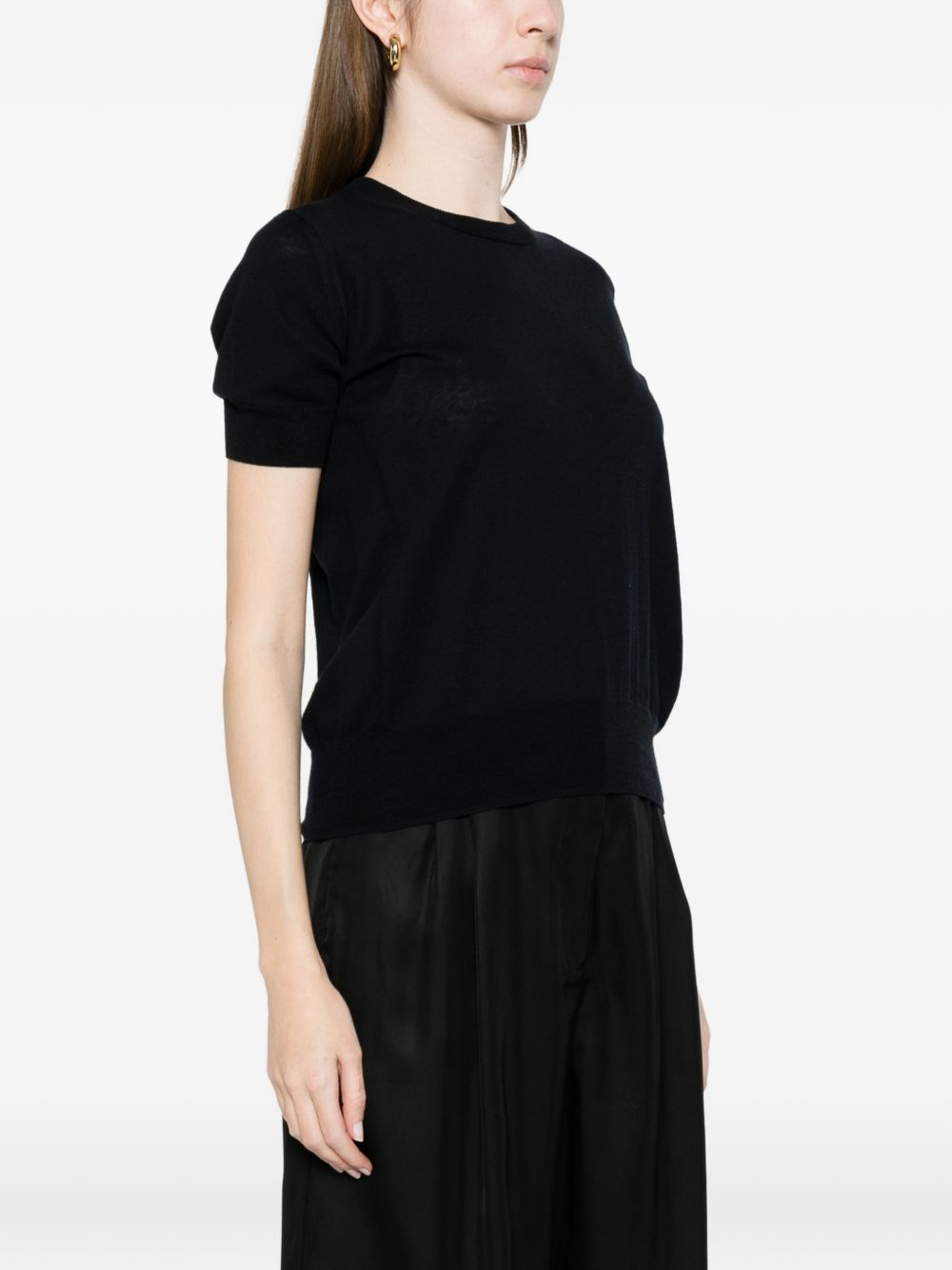 Ct Plage Cotton and silk crewneck sweater – Cotton 95%, Cashmere 5% - view 2