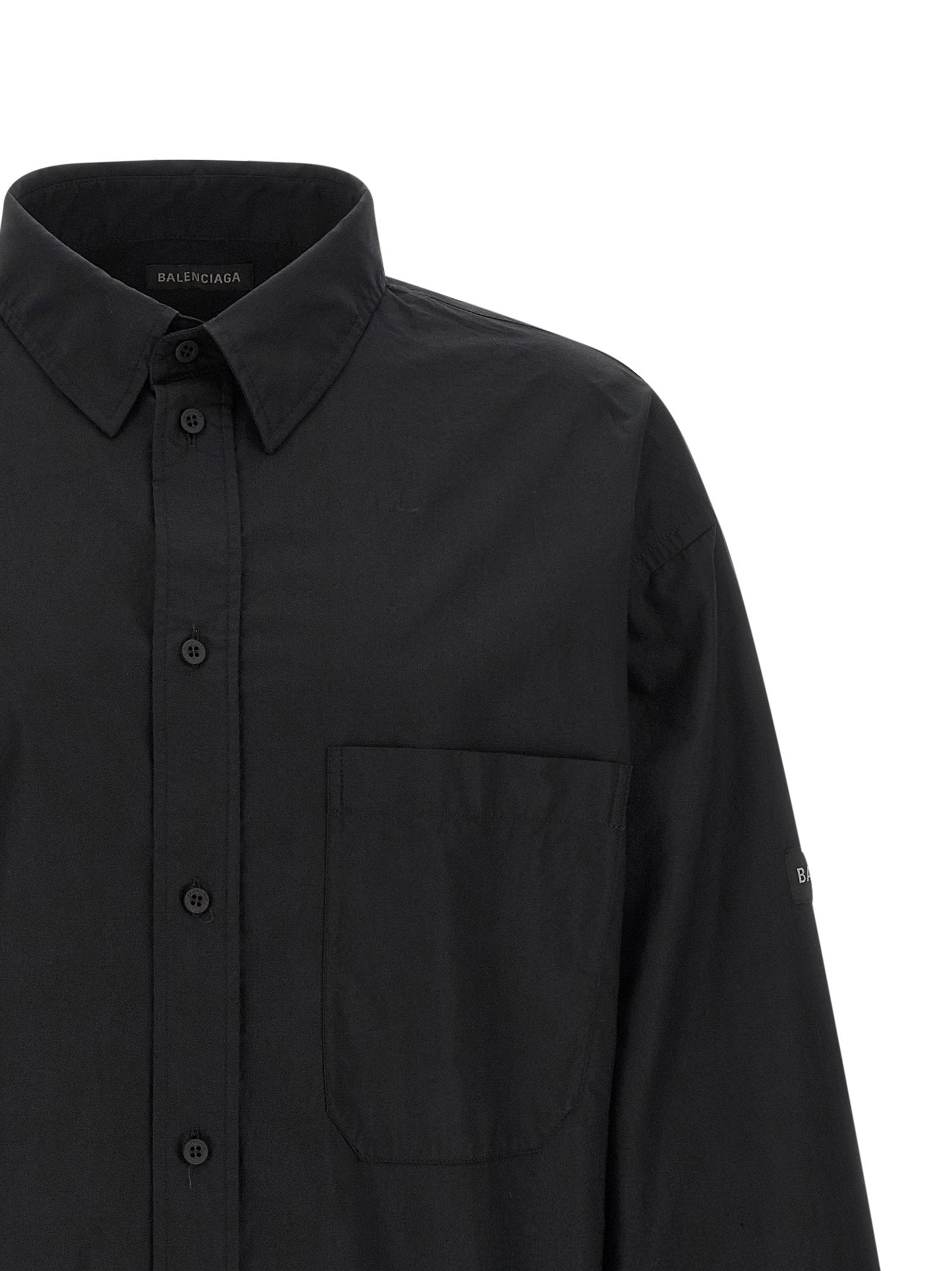 Balenciaga Logo Patch Shirt – 100% cotton - view 3