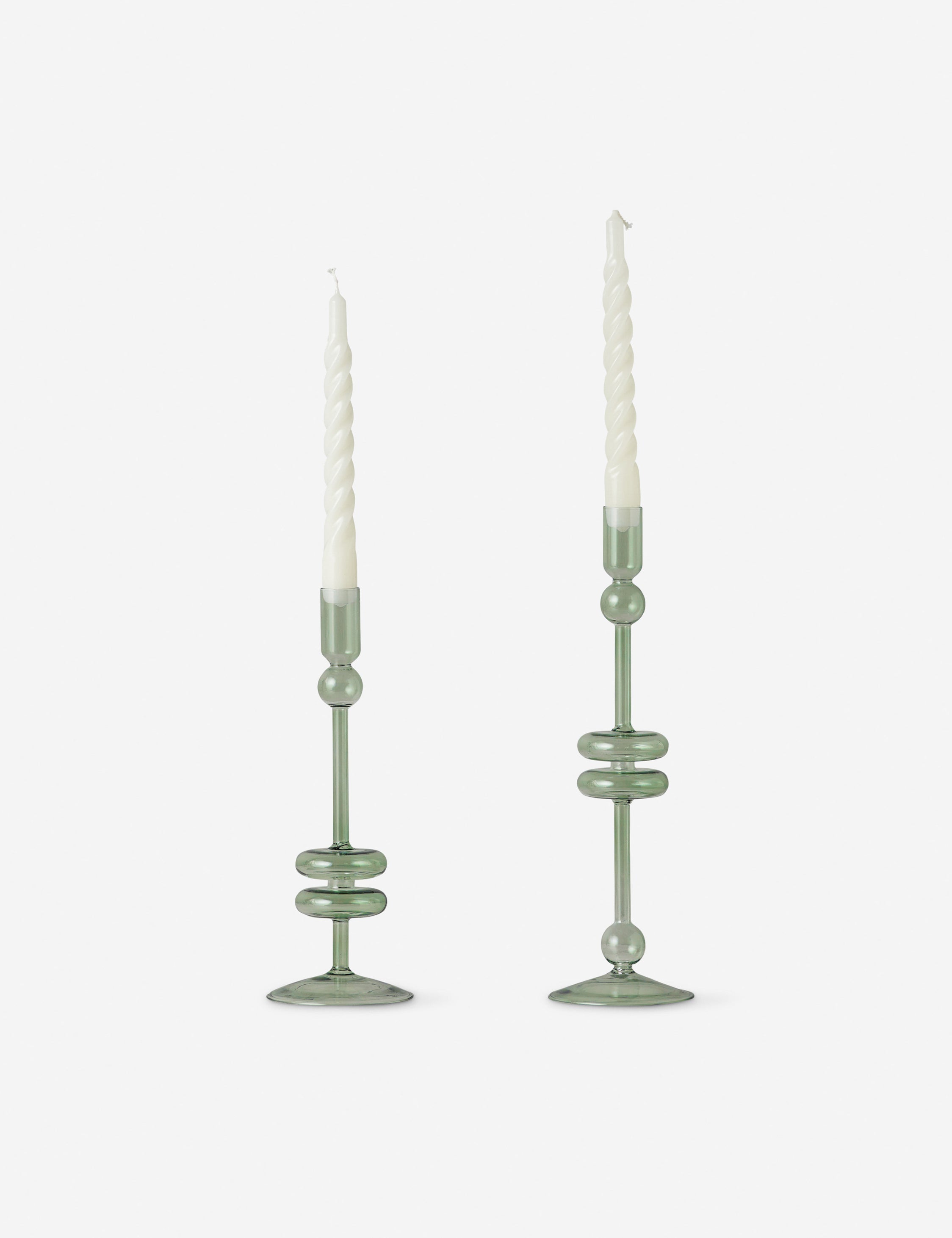 Lulu and Georgia Glass Candlestick Pair (Set of 2) by etúHOME - view 10