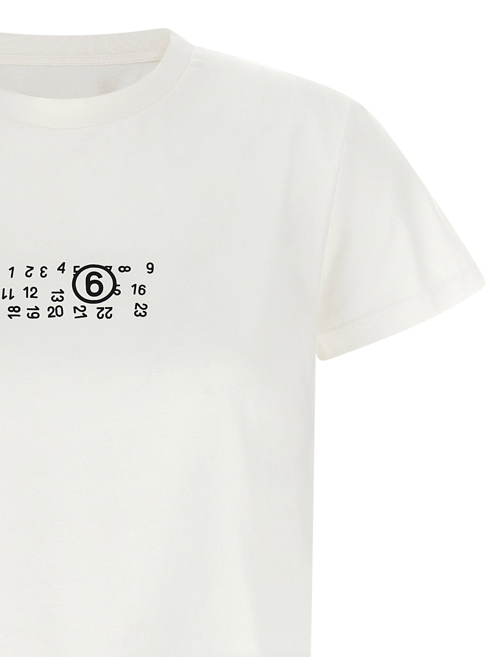 Mm6 Maison Margiela Numeric Signature Mm6 Upside Down T-shirt - view 3
