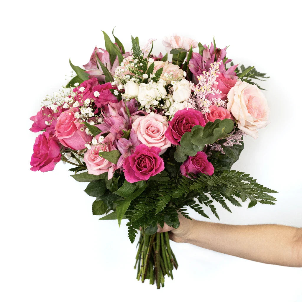 FiftyFlowers Delightfully Pink Wedding Flower Bouquet