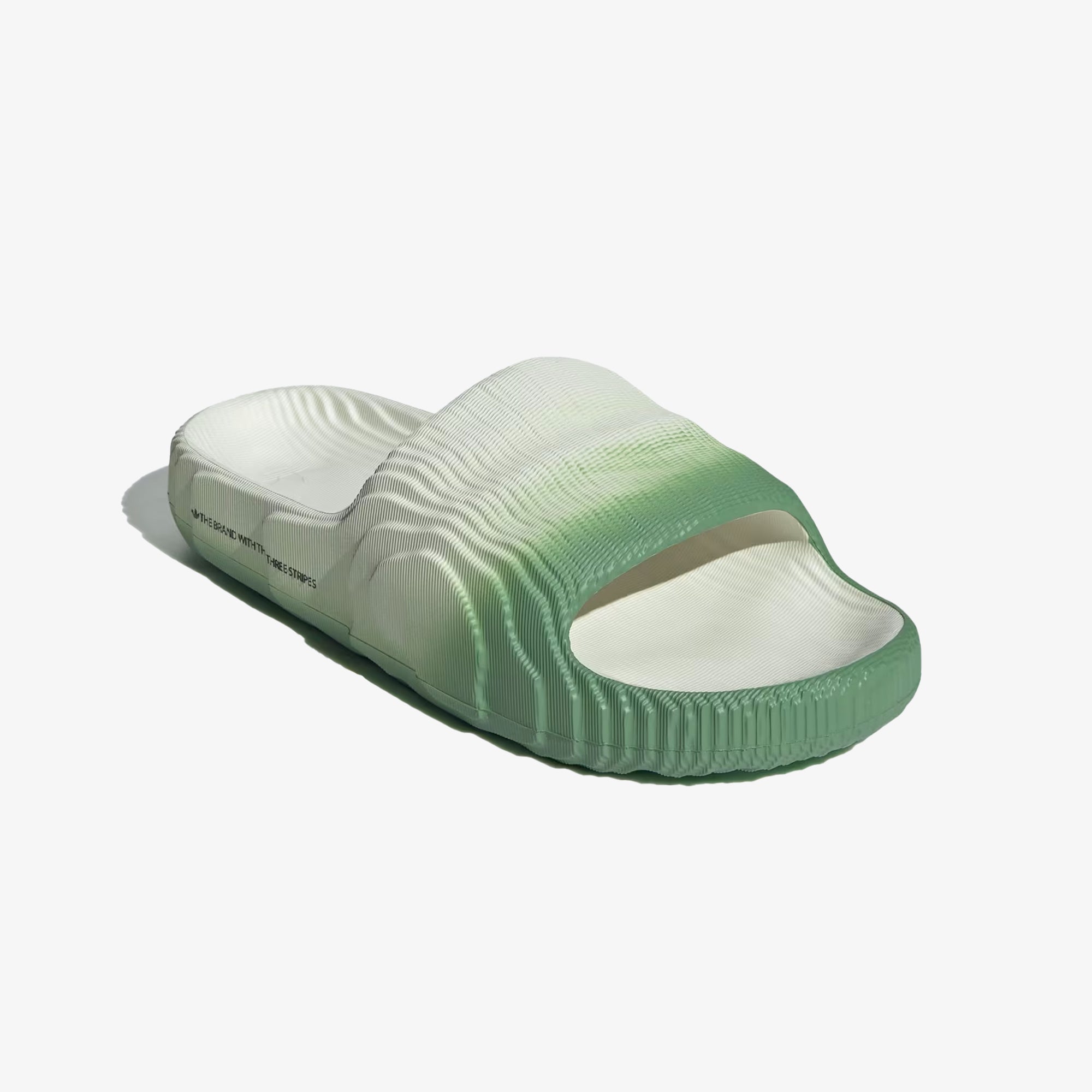 Adidas Originals | ADILETTE 22 { IVORY/PRELOVED GREEN/CORE BLACK - view 2