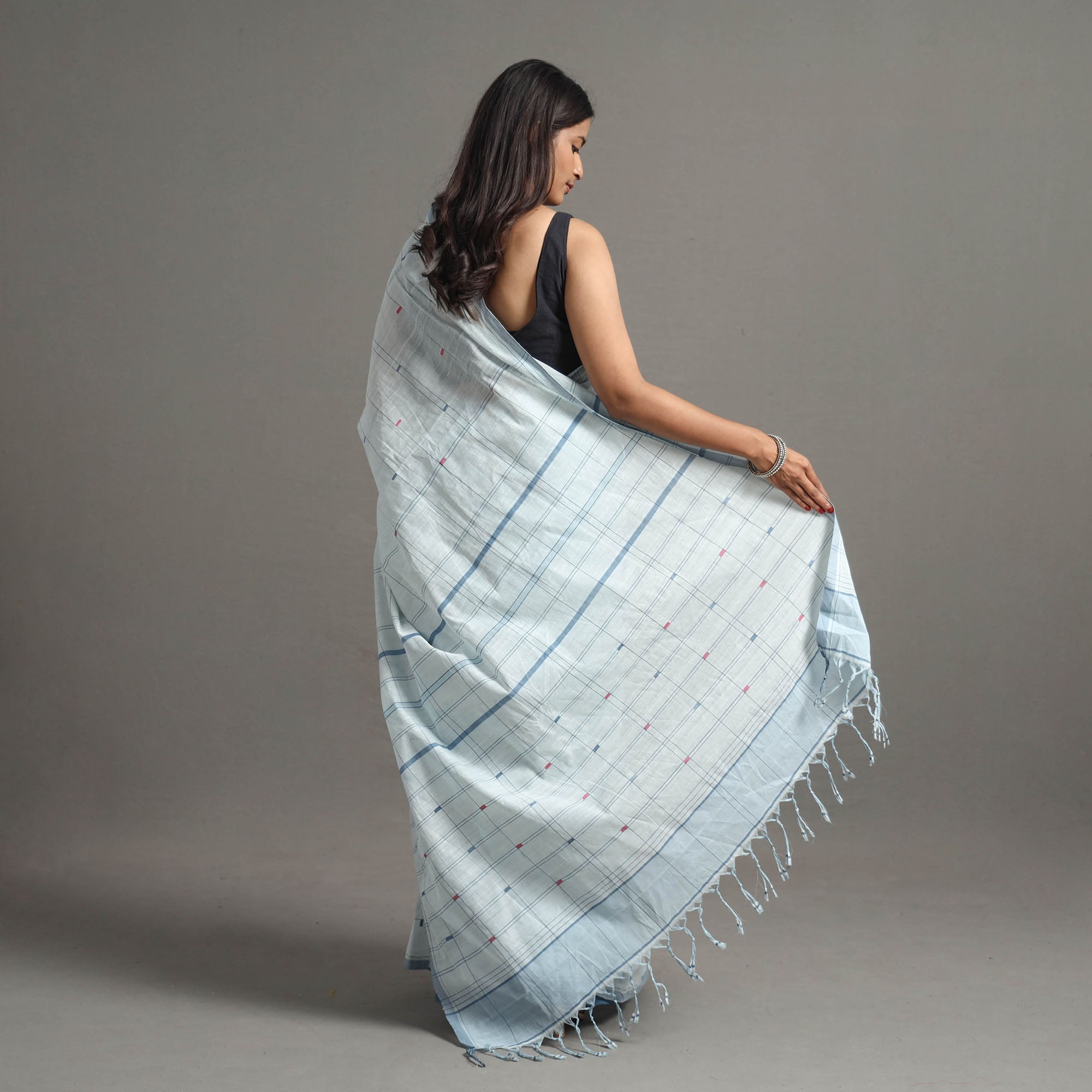 CHITRIKA Jamdani Cotton Handloom Saree 53 – Women's - view 4