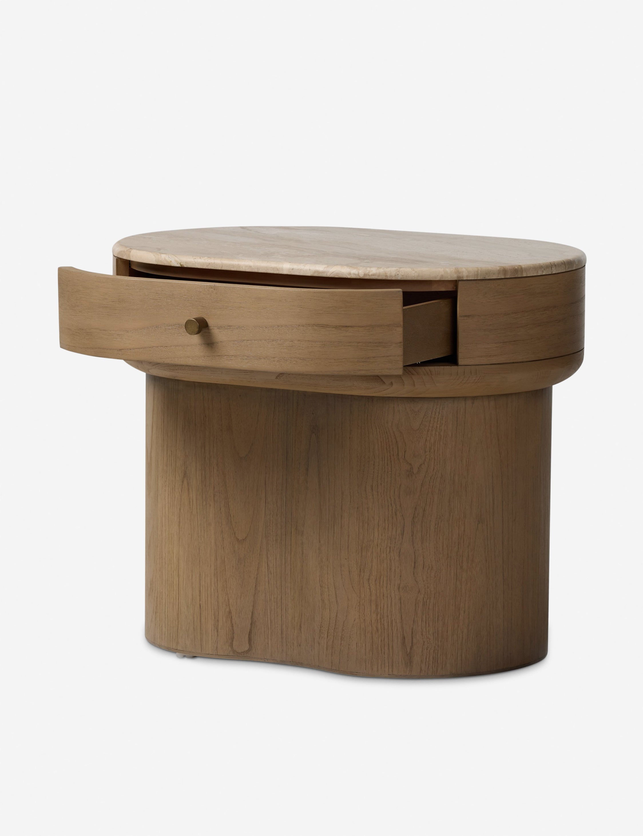 Lulu and Georgia Ligia Nightstand – Sand Marble - view 4