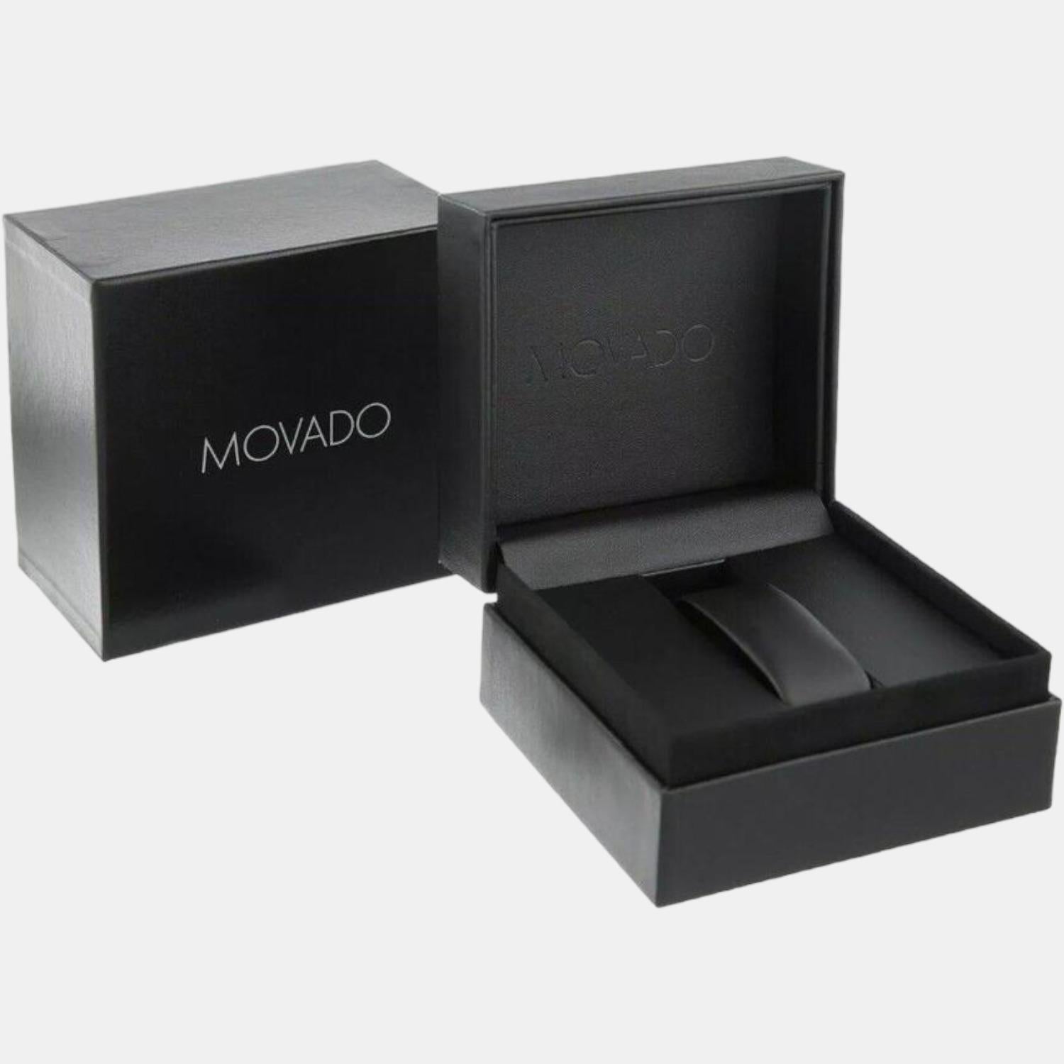 Movado Calendoplan S Heritage Series Men Quartz Blue Dial Chronograph Leather Watch 3650062 - view 5