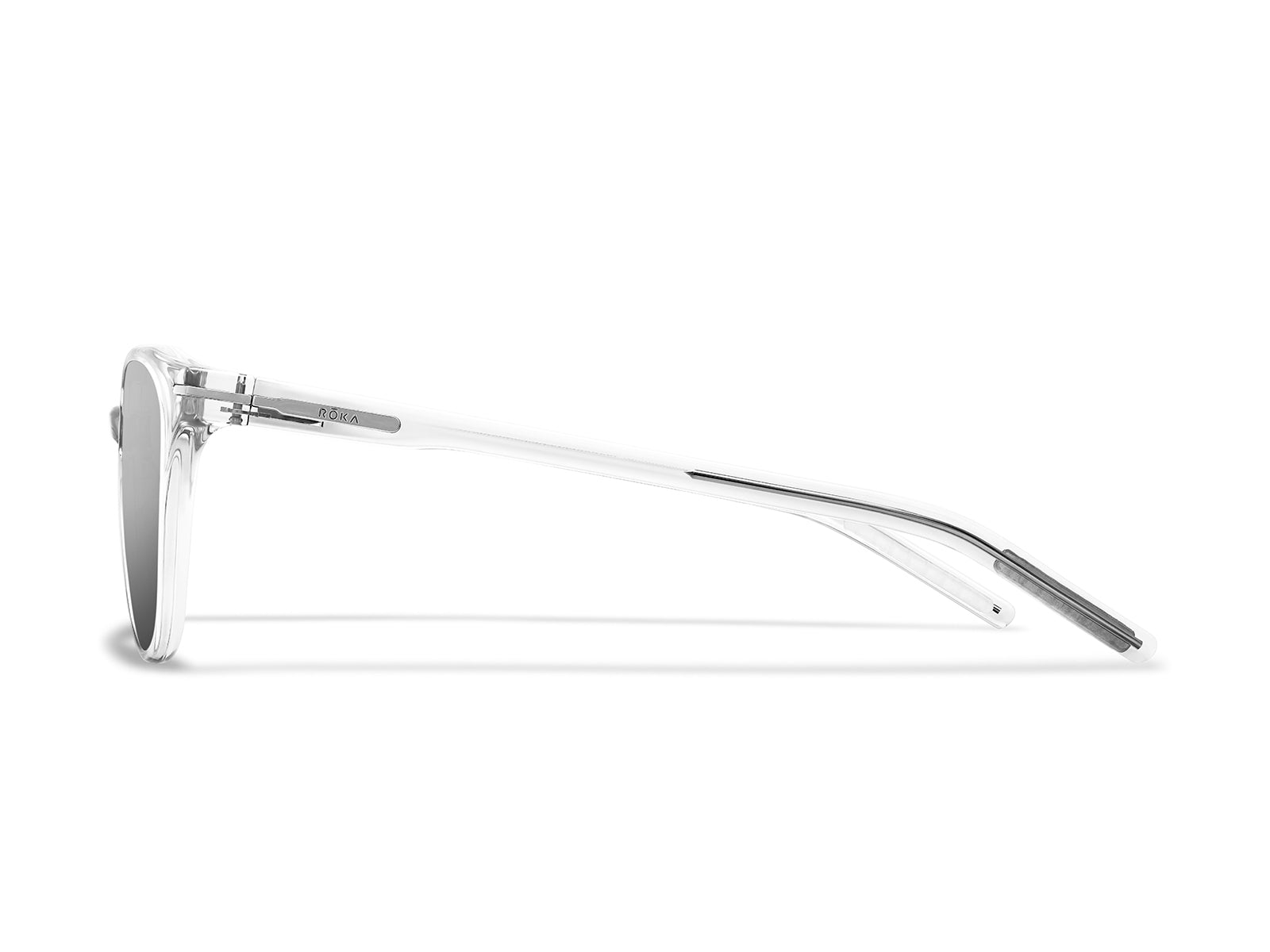 ROKA Lola 2.0 Sunglasses Outlet – Crystal Tahoe Frame - Dark Carbon (Polarized) Lens - view 13