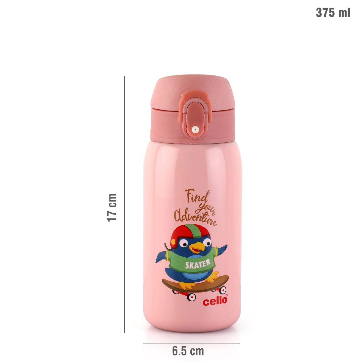 Cello Junior 375 Hot & Cold Stainless Steel Kids Water Bottle, 375ml - view 28