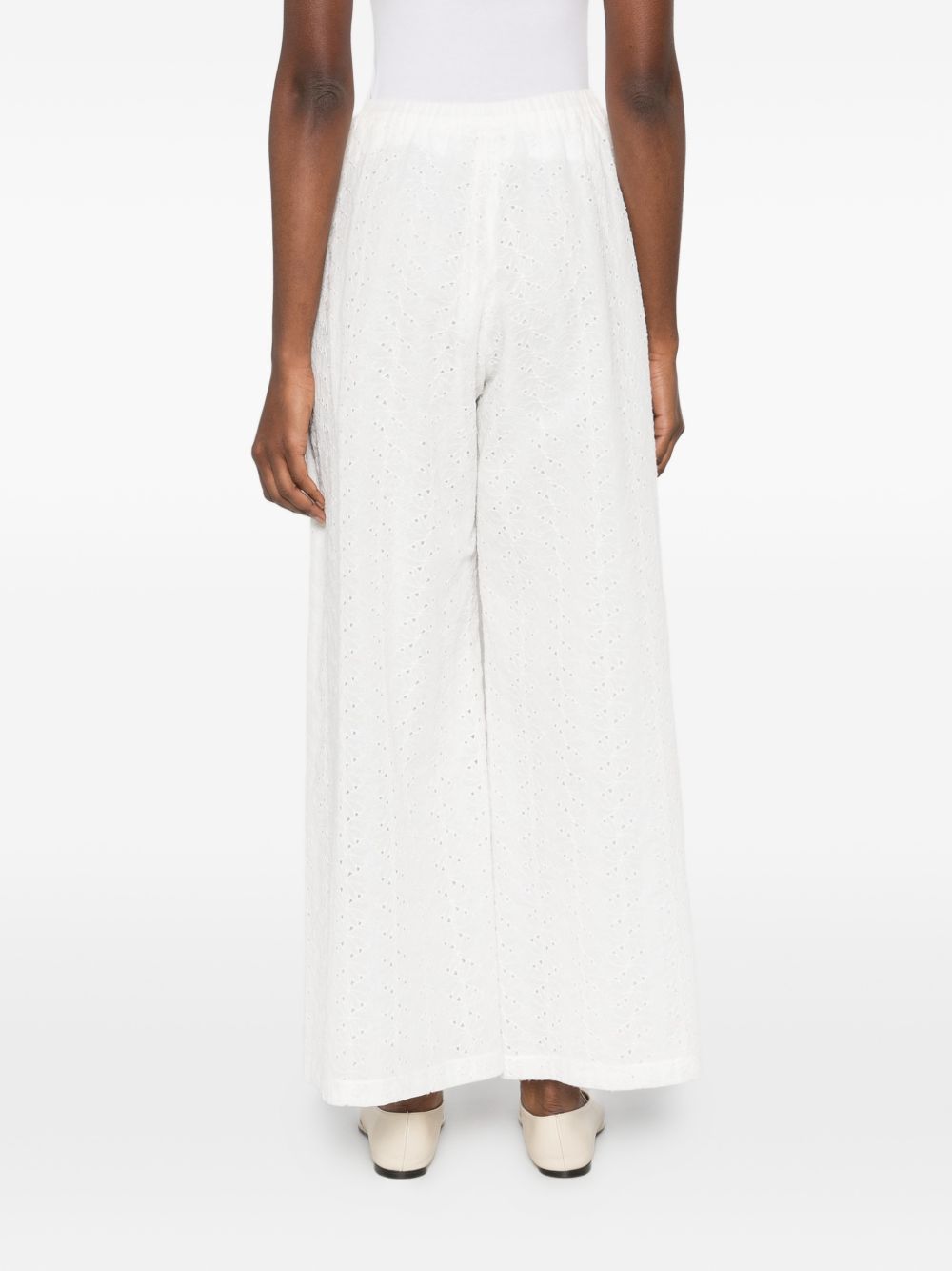 Forte Forte Embroidered cotton trousers – 100% Cotton - view 4