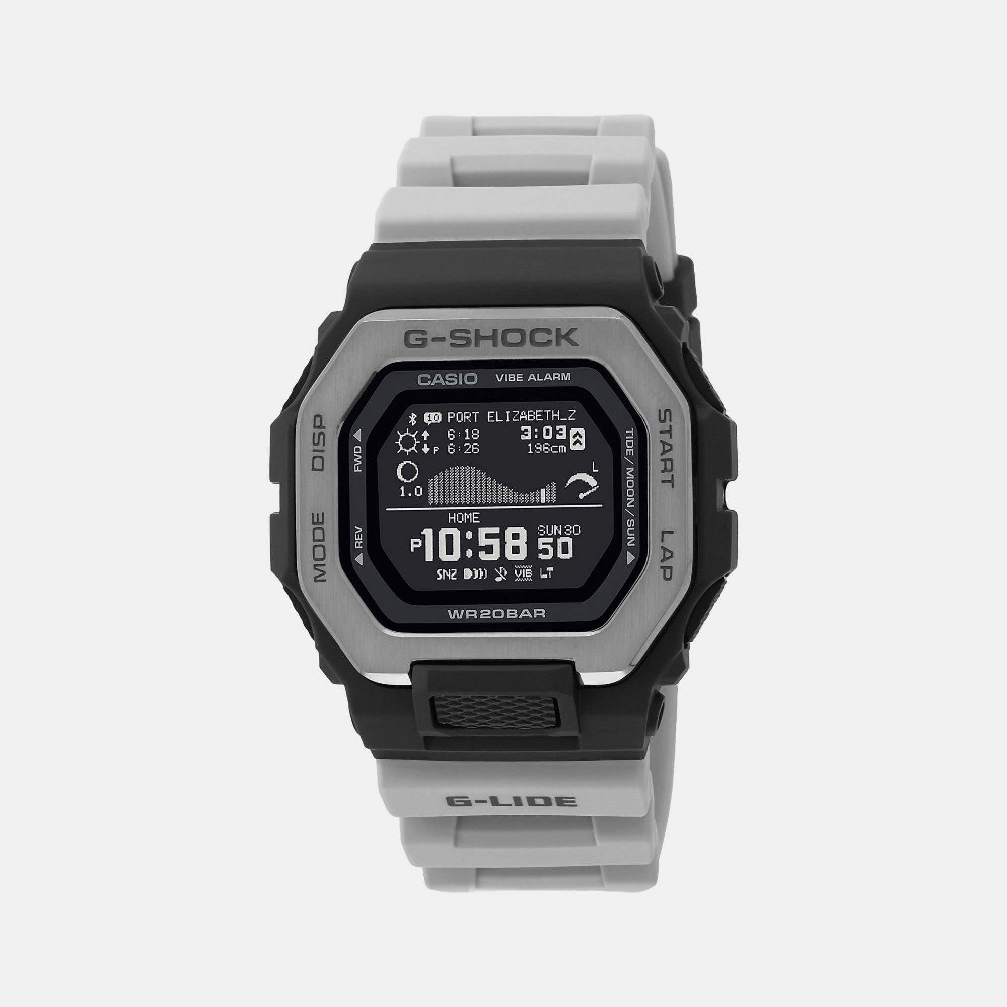 Casio G-Shock Men Quartz Grey Dial Digital Resin Watch G1391