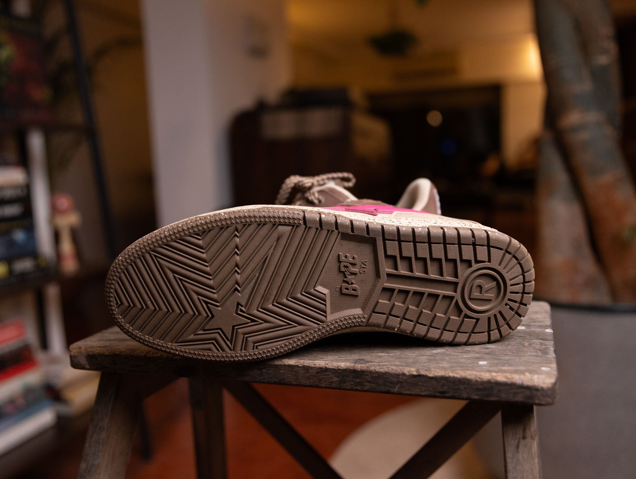 AAPE BY BATHING APE A Bathing Ape Bape SK8 Sta #6 Brown Pink - view 3