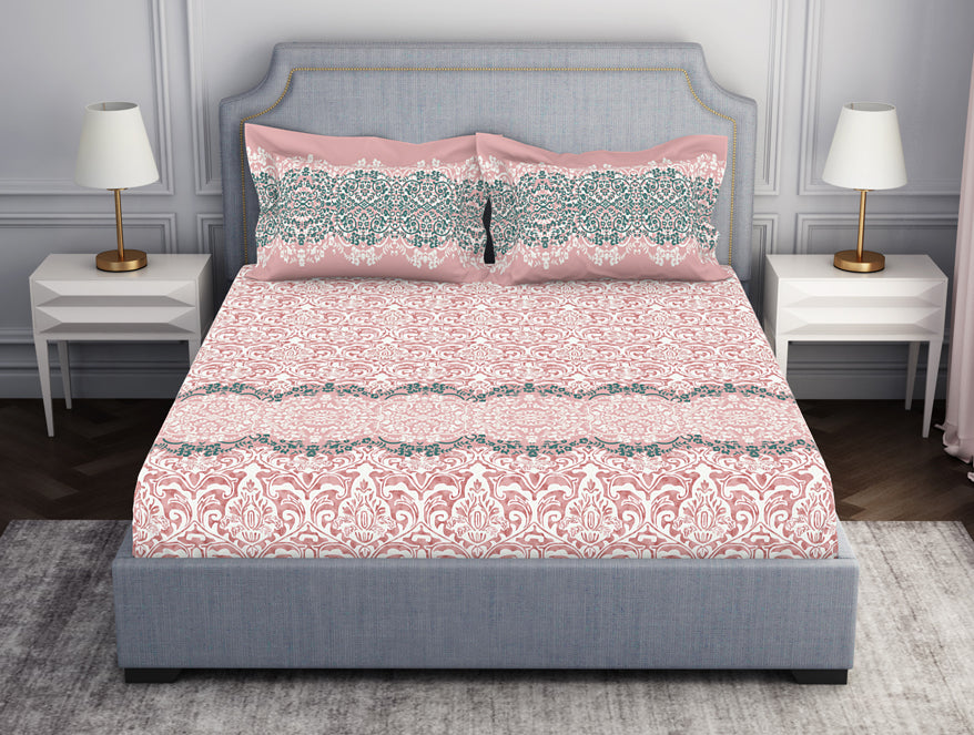 Spaces India Ornamenta Ornate 100% Cotton Fitted King - Essentials by Spaces