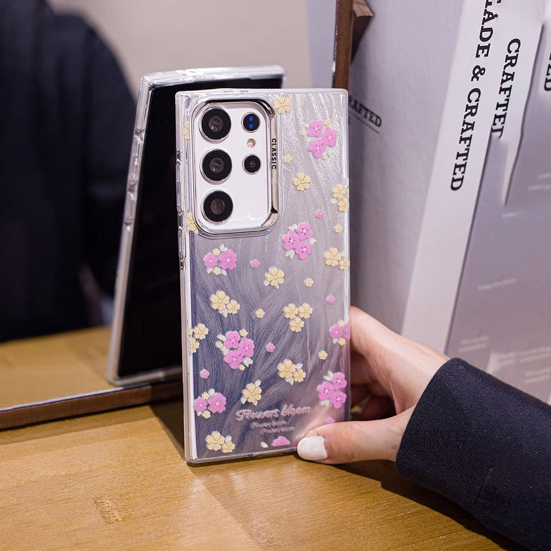 Peeperly Floral Glossy Feather Yarn Case - Samsung - view 2