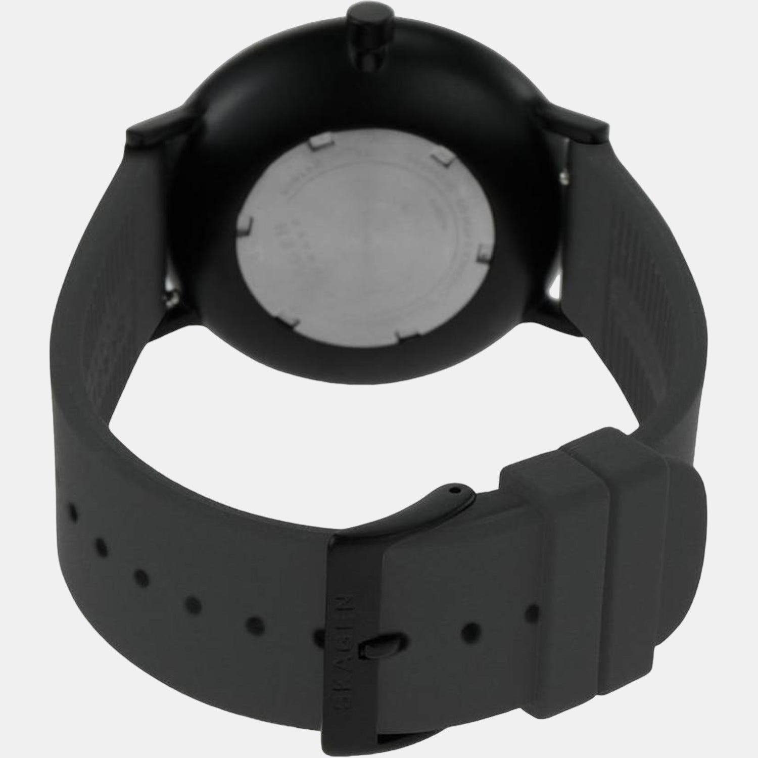 Skagen Aaren Kulor Men Quartz Black Dial Analog Silicone Watch SKW6544 - view 3