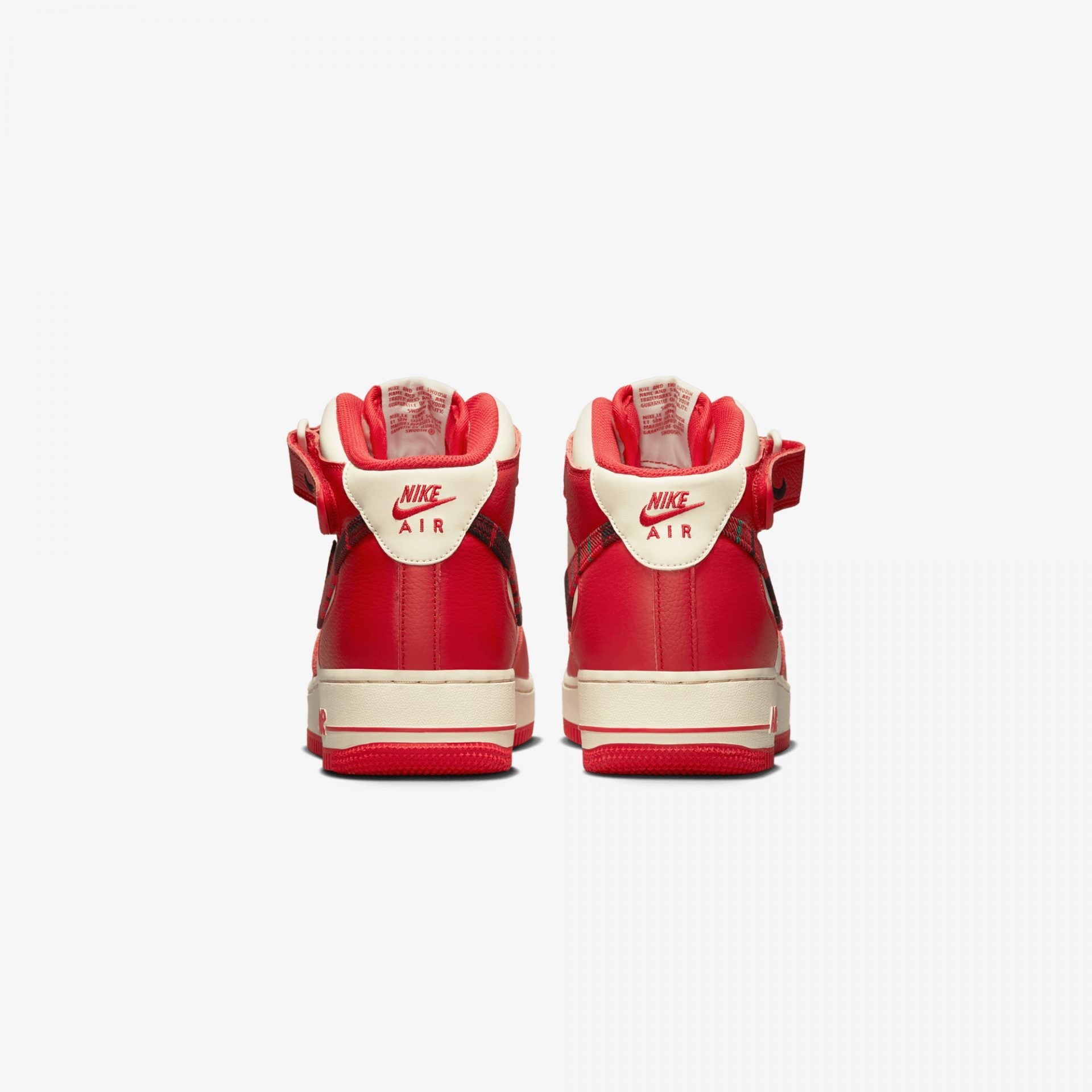 Nike | AIR FORCE 1 MID '07 LX { PALE IVORY/UNIVERSITY RED-BLACK - view 2