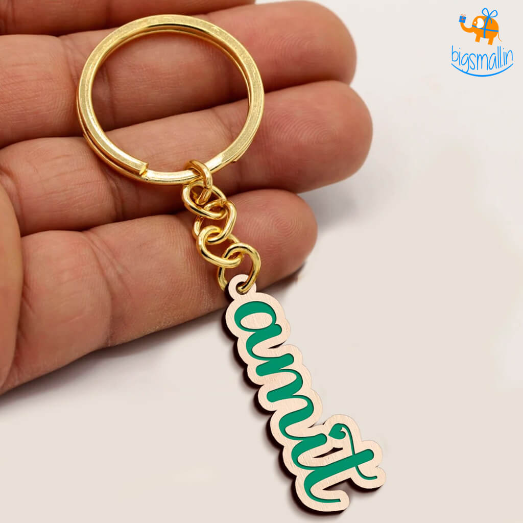 Chitra Chaya Personalized Wooden Keychain | COD Not Available - view 5