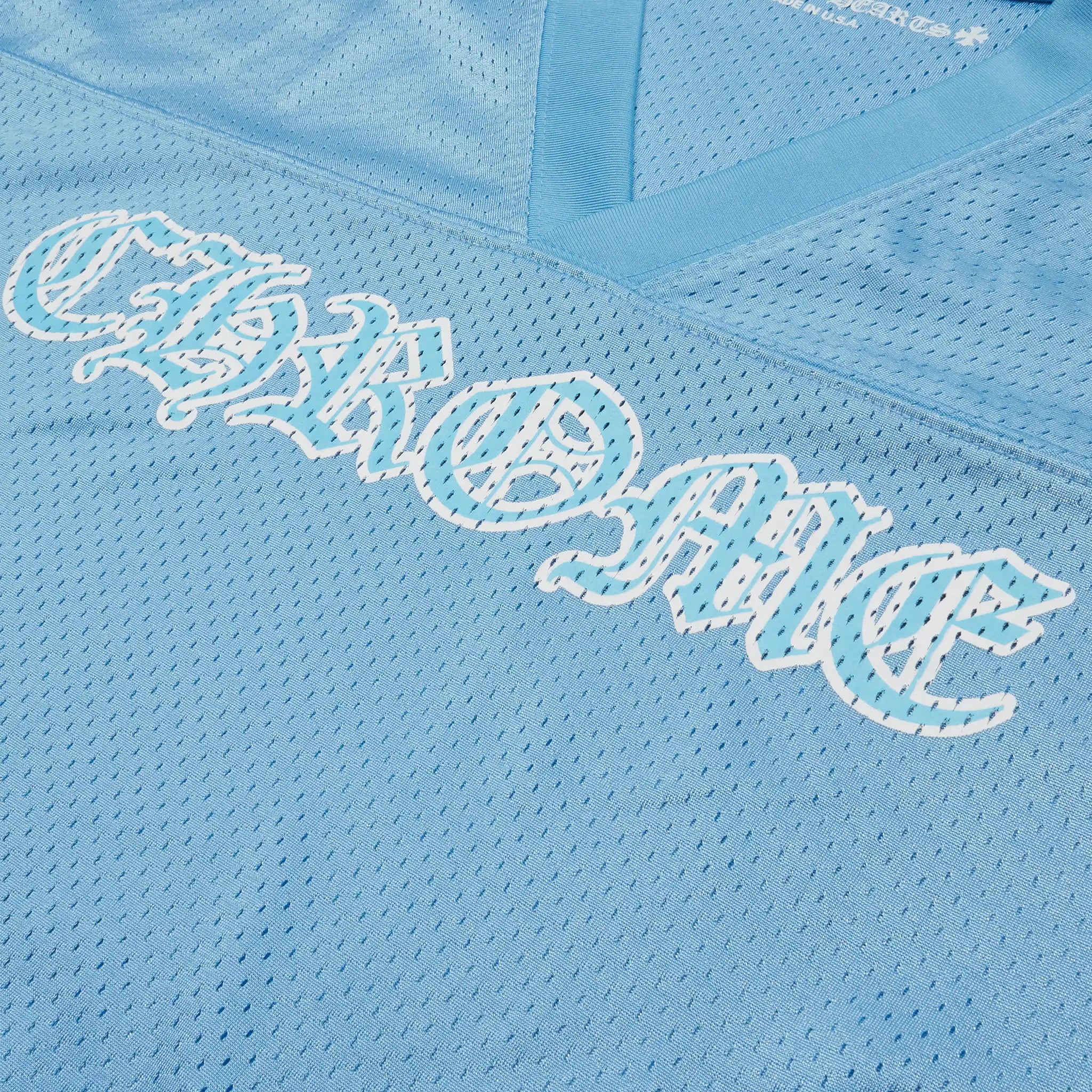 Chrome Hearts Stadium Mesh Short Sleeve Blue Jersey - view 3