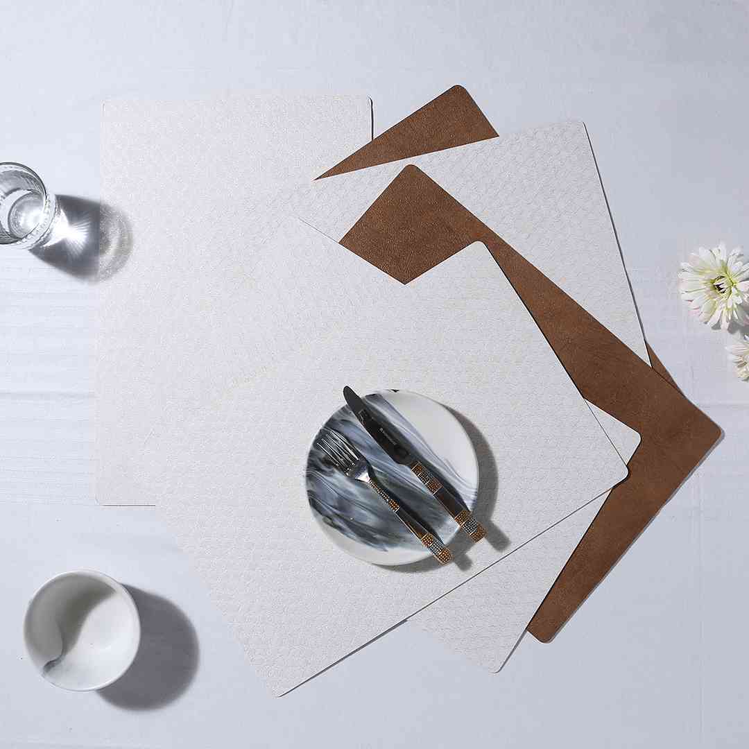 Wonderchef Valentina Reversible Diamond & Textured Placemat Set of 6 - view 4