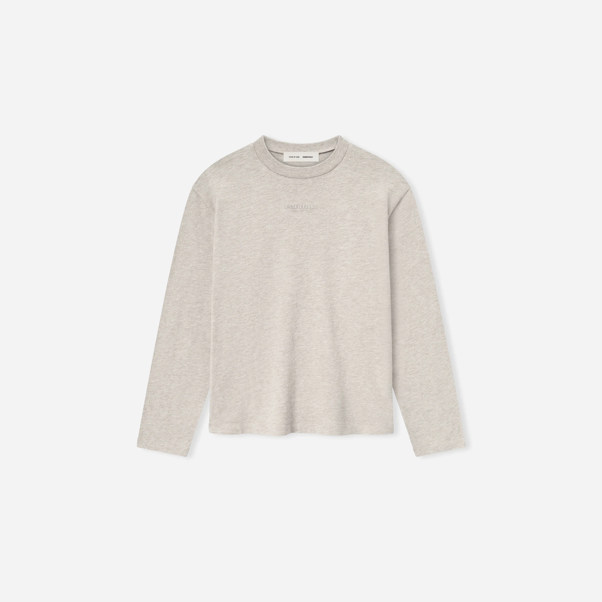 Fear Of God Essentials SS25 Womens Classic Long Sleeve Tee- Heather Stone