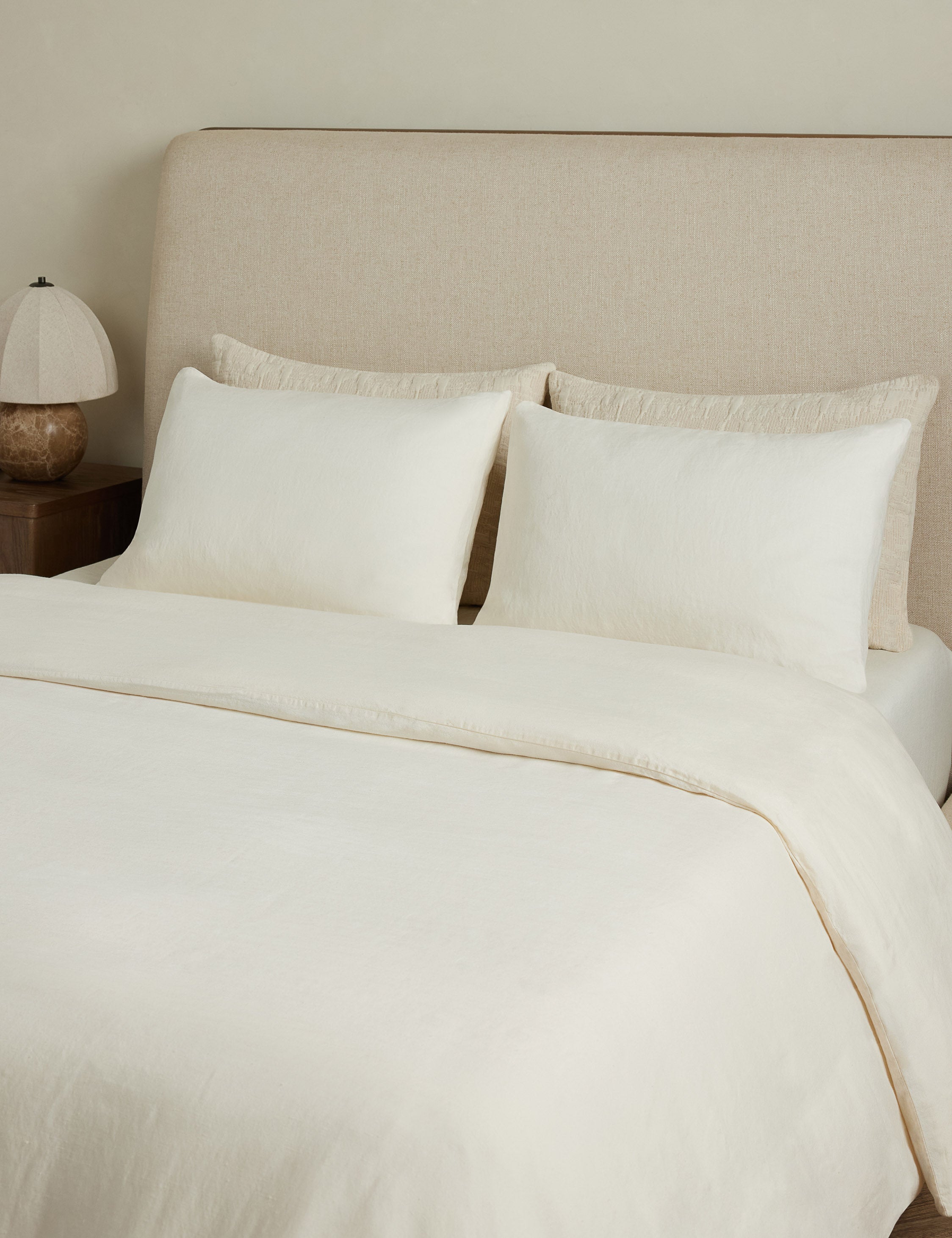 Linen bamboo duvet – Lulu and Georgia Yuka European Flax Linen® Bamboo Duvet Cover by DISC Interiors