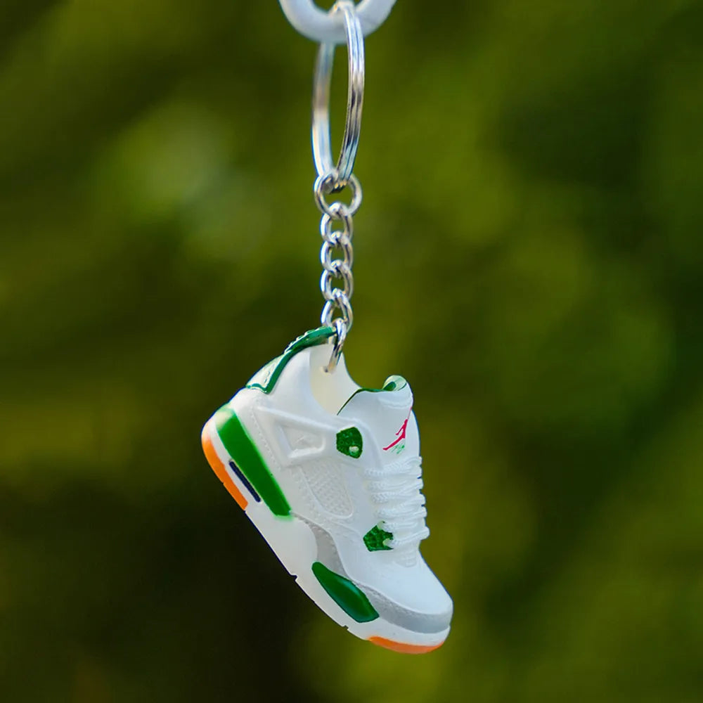 Kicks Machine 3D sneaker keychain AJ4 Pine Green