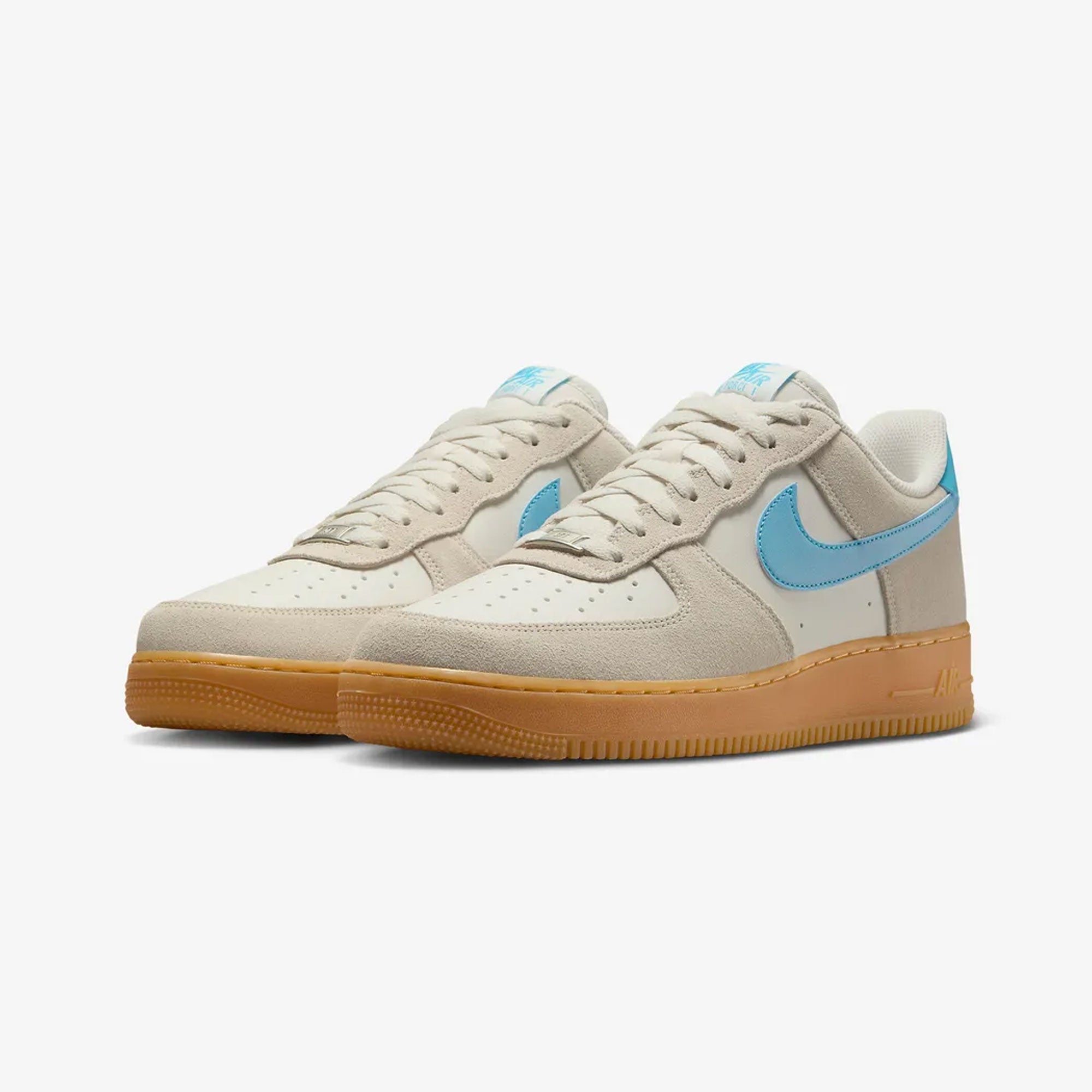 Nike | Air Force 1 '07 Lv8 { Phantom/baltic Blue-gum Yellow - view 2