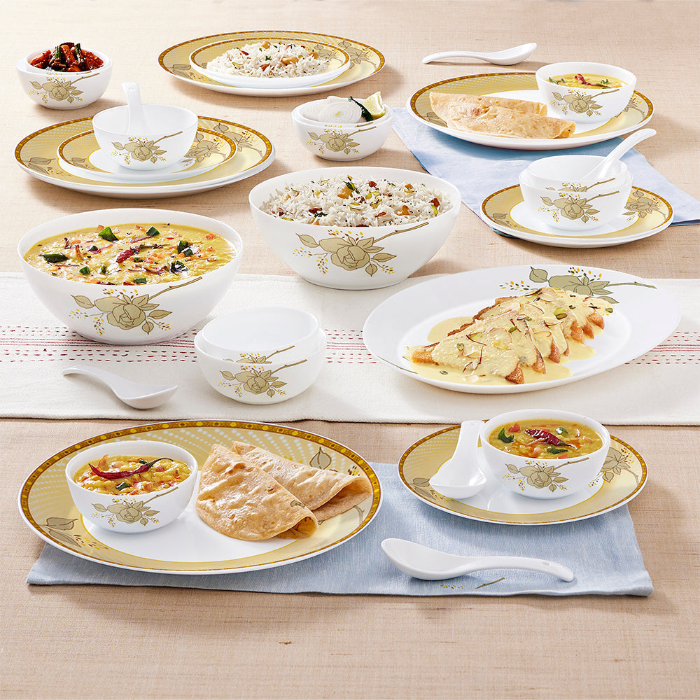 My Borosil Larah by Borosil Yellow Sapphire Dinner Set