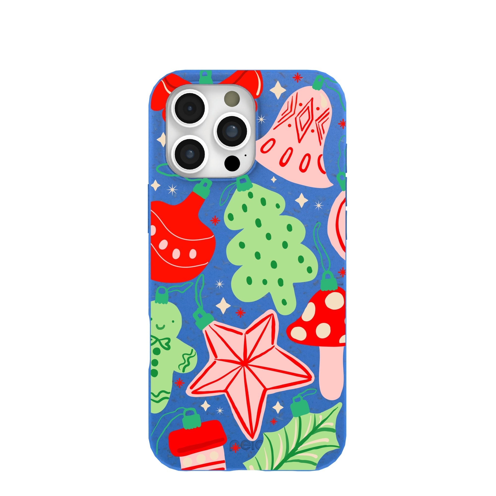 BlackTree Electric Blue Festive Flair iPhone 16 Pro Max Case