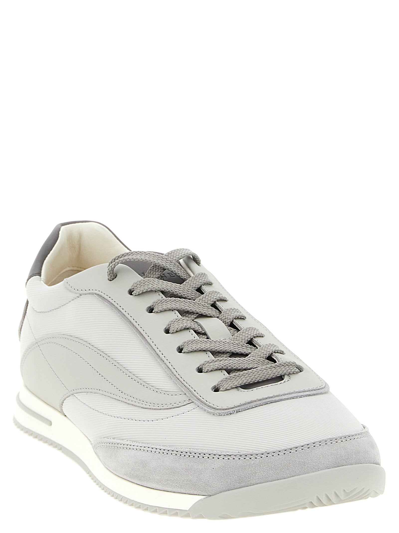 Brunello Cucinelli Techno And Nubuck Fabric Sneakers - view 2