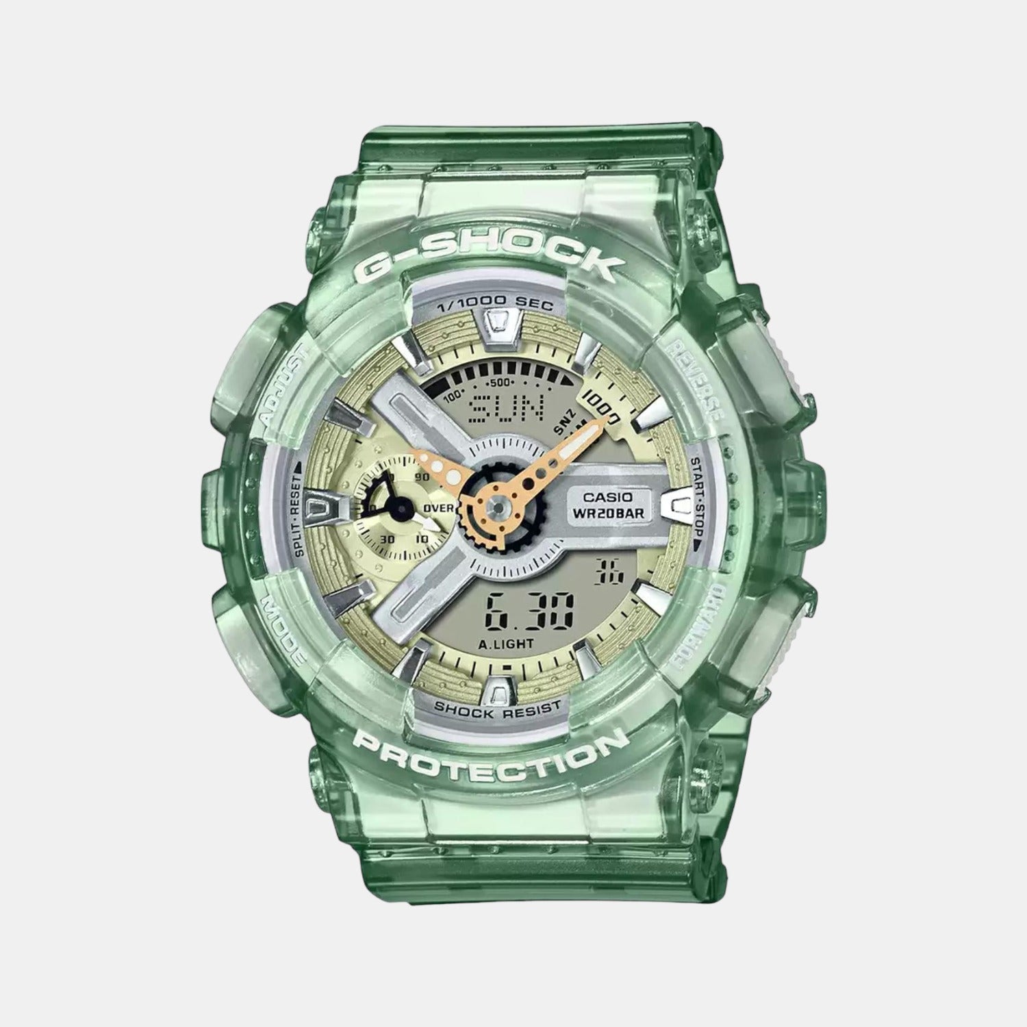 Casio G-Shock Women Quartz Grey Dial Analog-Digital Resin Watch G1223