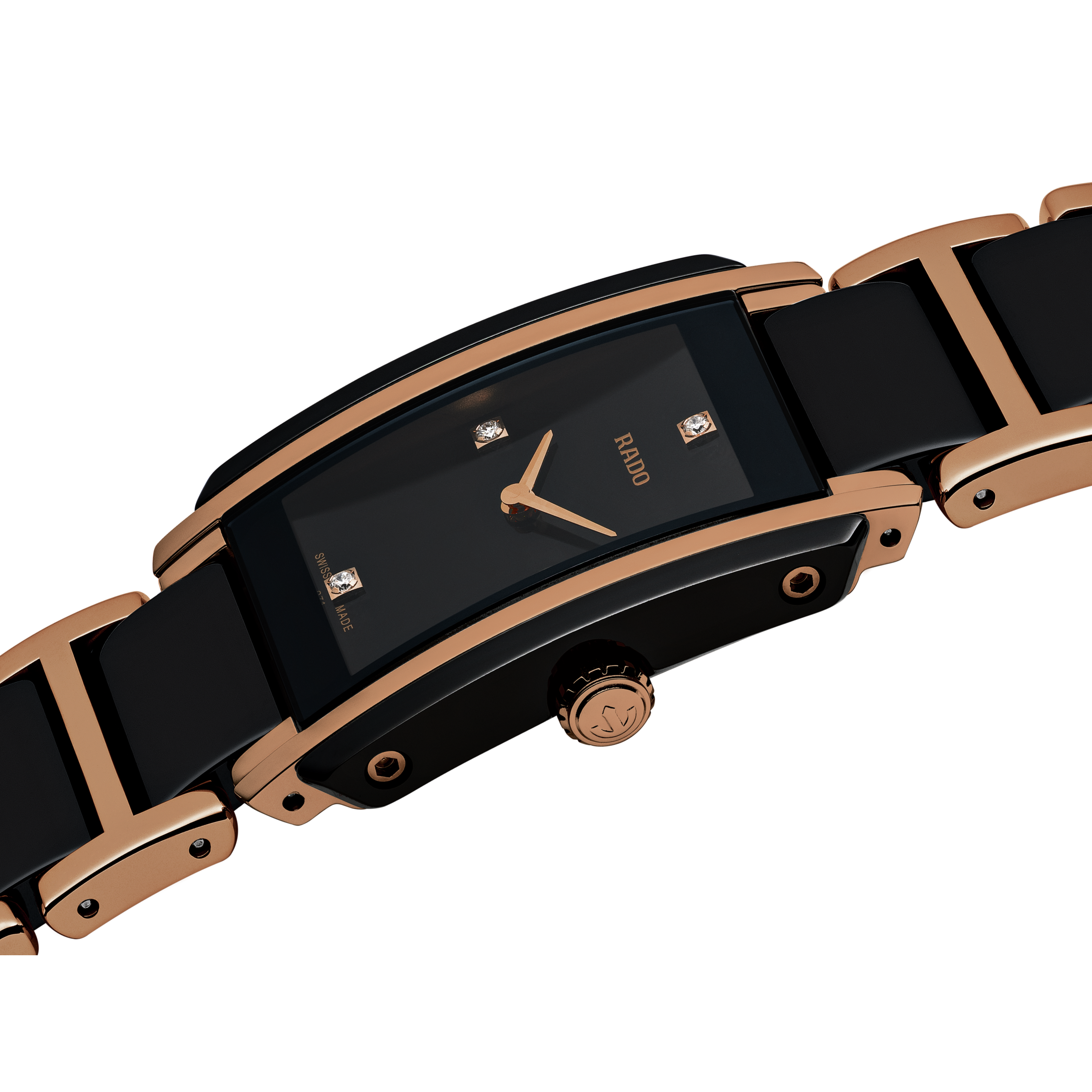 Rado Integral Black Dial Women 23mm