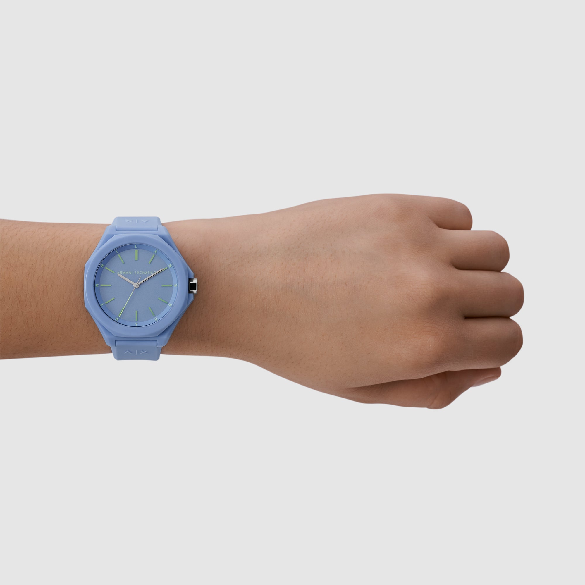 Armani Exchange Andrea Women Quartz Blue Dial Analog Silicone Watch AX4611 - view 4