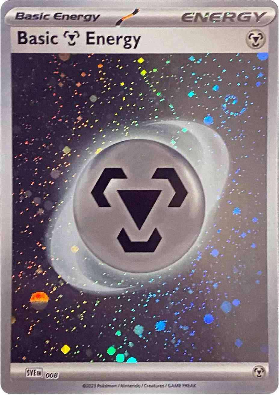 Pokémon Basic Metal Energy - 008 - Common [sve-008] [Cosmos Holo]