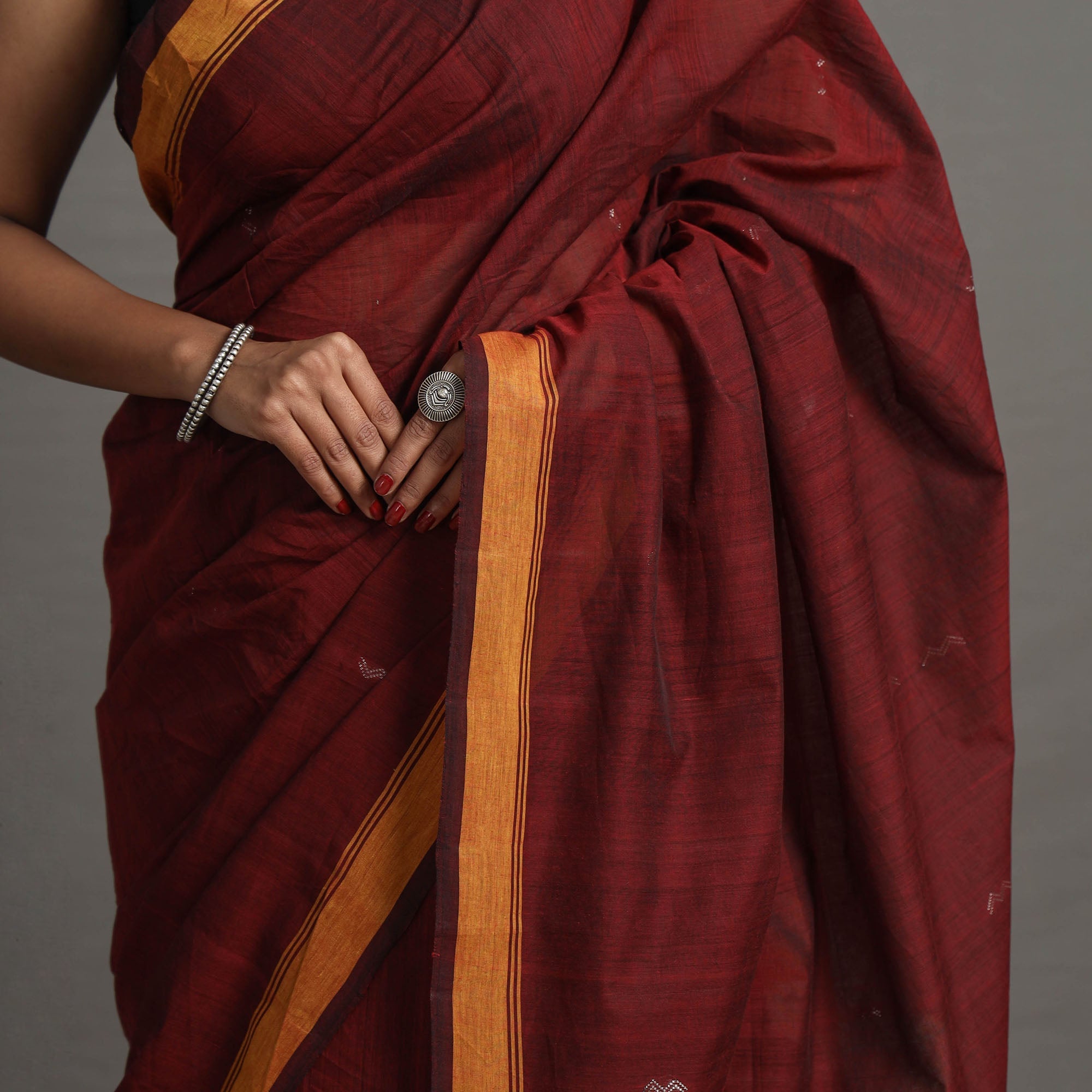 CHITRIKA Mogra Jamdani Cotton Handloom Saree 122 - view 5