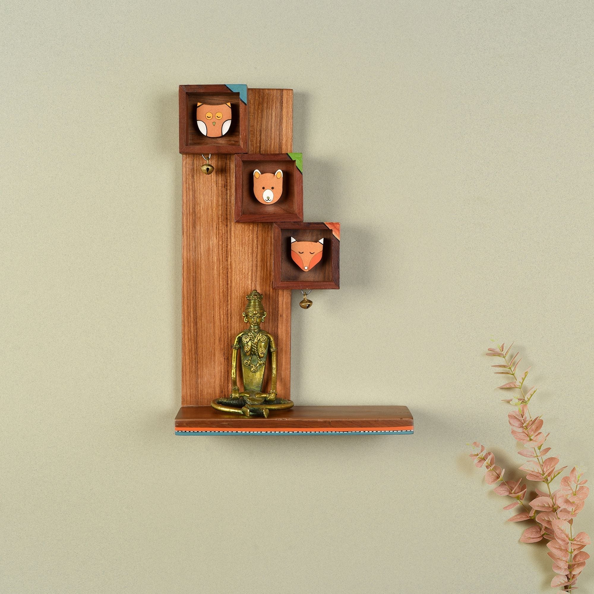 ART CREATIONS BY SUMAN SONTHALIA Animals Handcrafted Hanging Wall Dislay Shelf