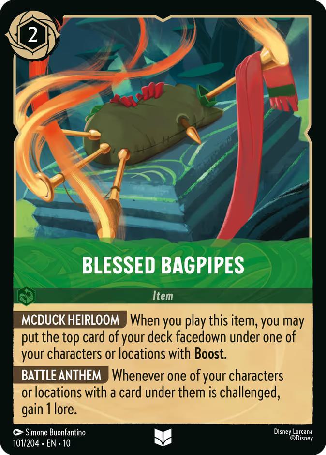 Lorcana Blessed Bagpipes - 101/204 [Whispers in the Well] [Non-Foil]