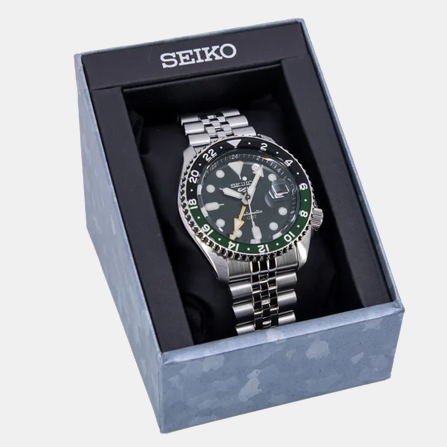 Seiko 5 Sports Men Automatic Green Dial Analog Stainless Steel Watch SSK035K1 - view 5