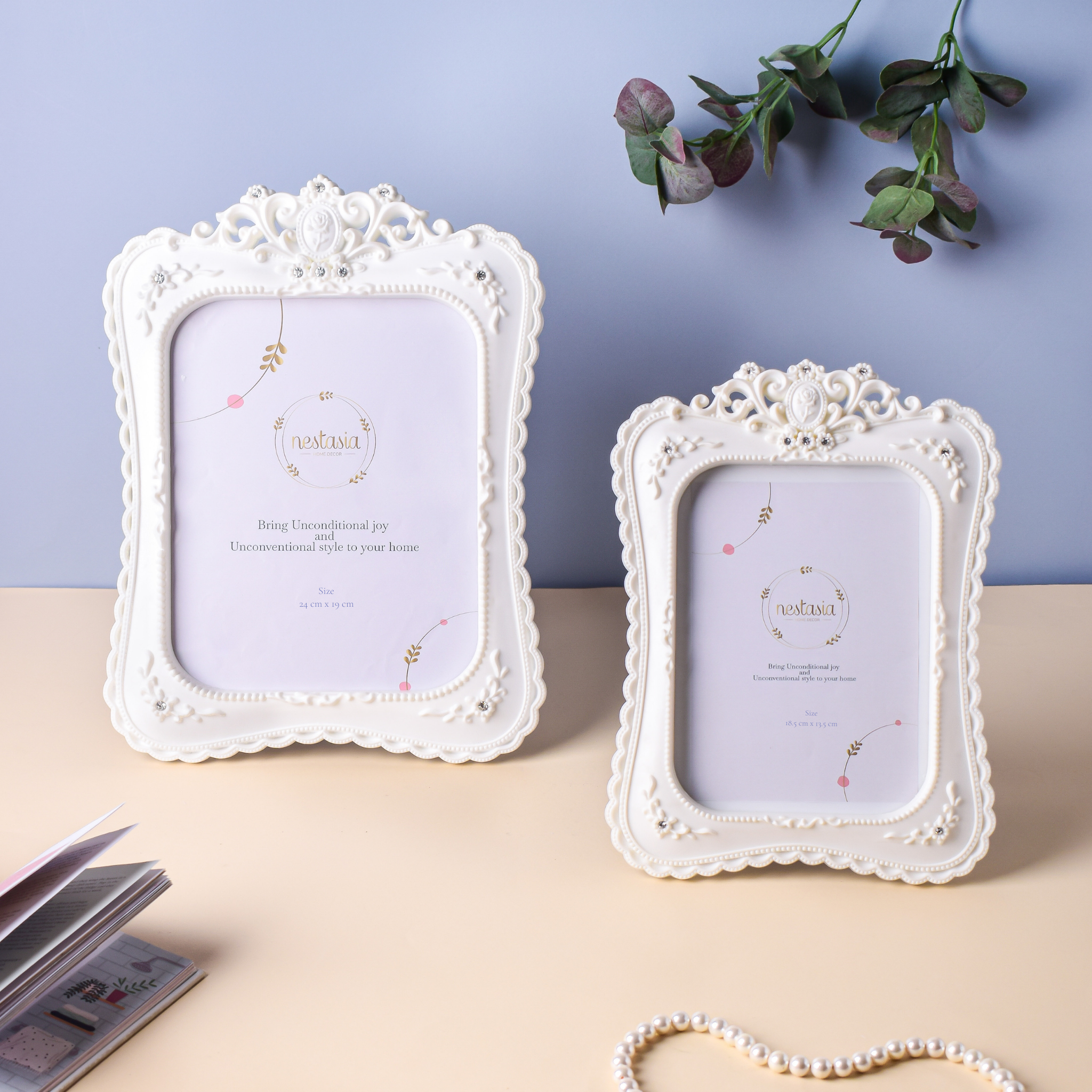 Nestasia Crowned White Large Photo Frame - view 5