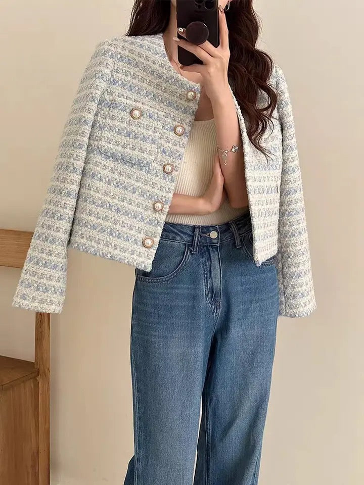 Alamode By Akanksha Bravia Statement Woolen Tweed Coat