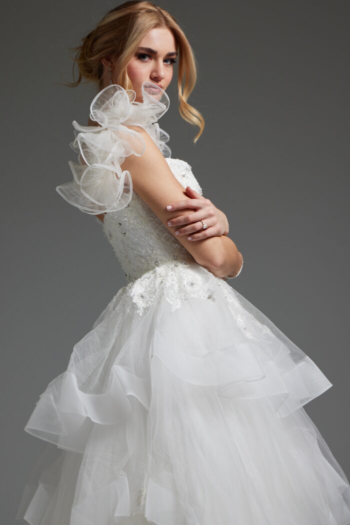 Jovani JB37575 Beaded Ballgown Bodice Bridal Wedding Dress - view 2