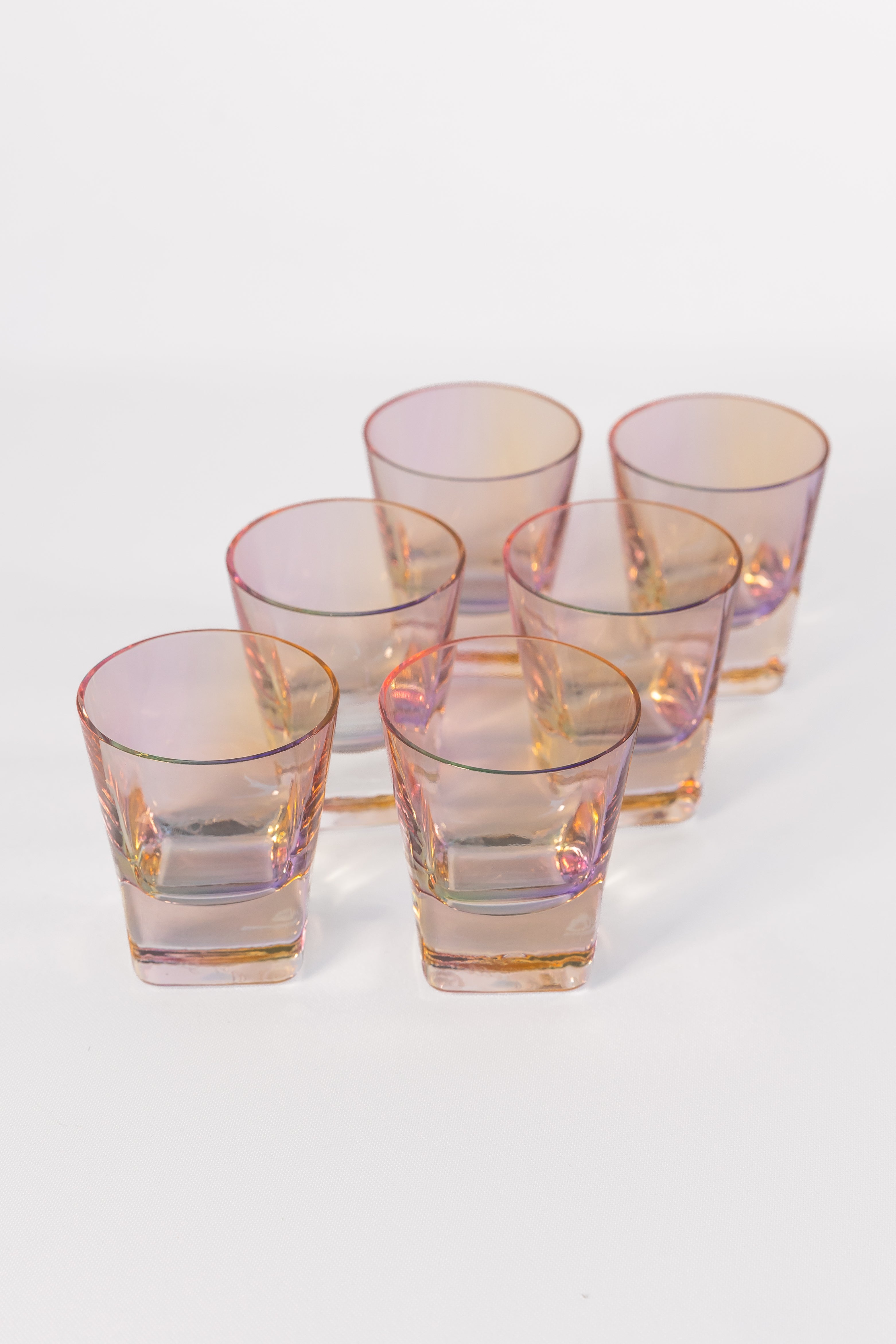 Estelle Colored Glass Estelle Colored Shot Glasses - Set of 6 {Iridescent}