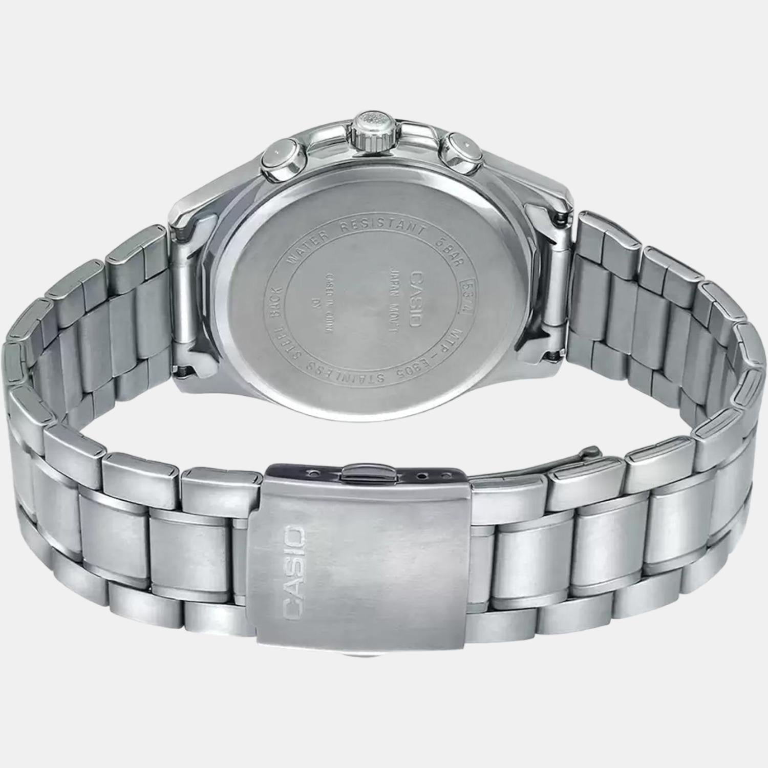 Casio Enticer Men Quartz Blue Dial Chronograph Stainless Steel Watch A1660 - view 4